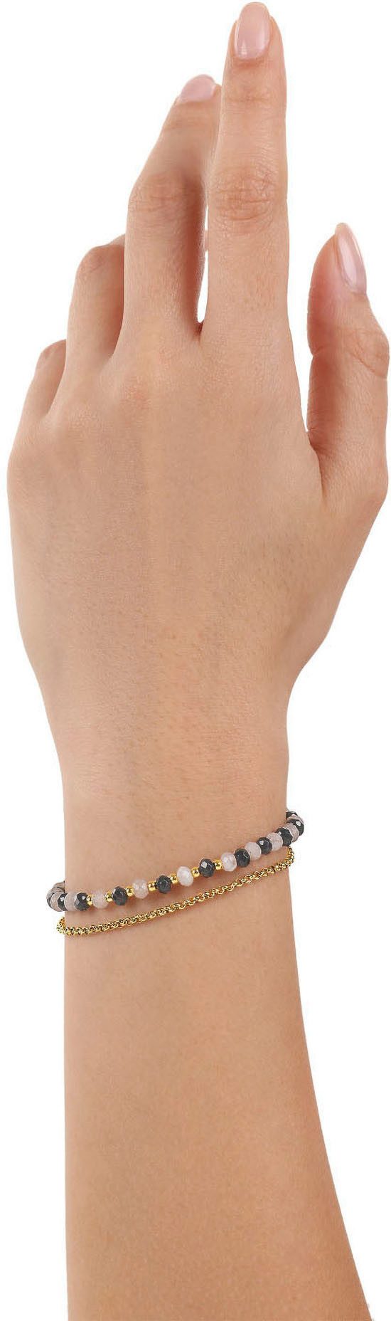 s.Oliver Armband, mit Glasstein