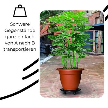 GarPet Transportroller Transportroller rund Rollbrett Transport Hilfe Möbel Pflanzen Roller