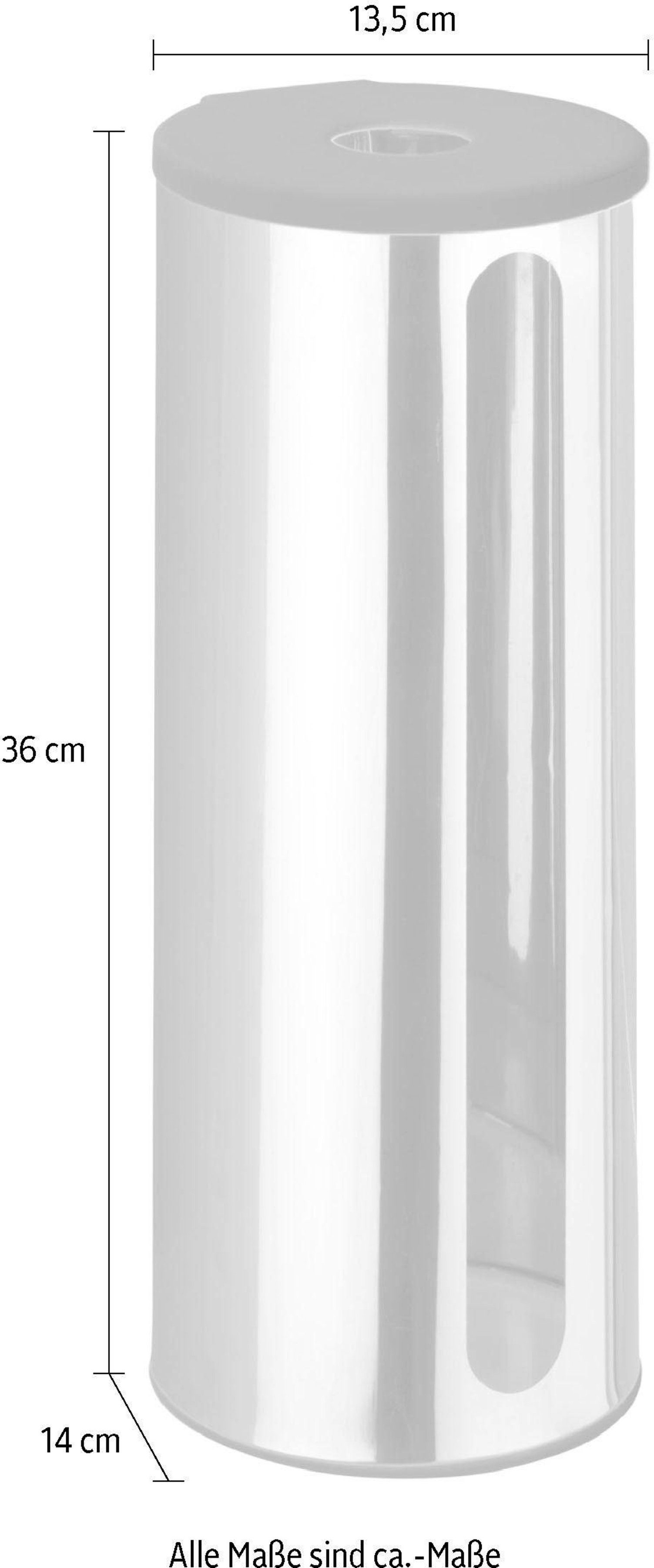 WENKO Toiletten-Ersatzrollenhalter Detroit, Edelstahl, Turbo-Loc