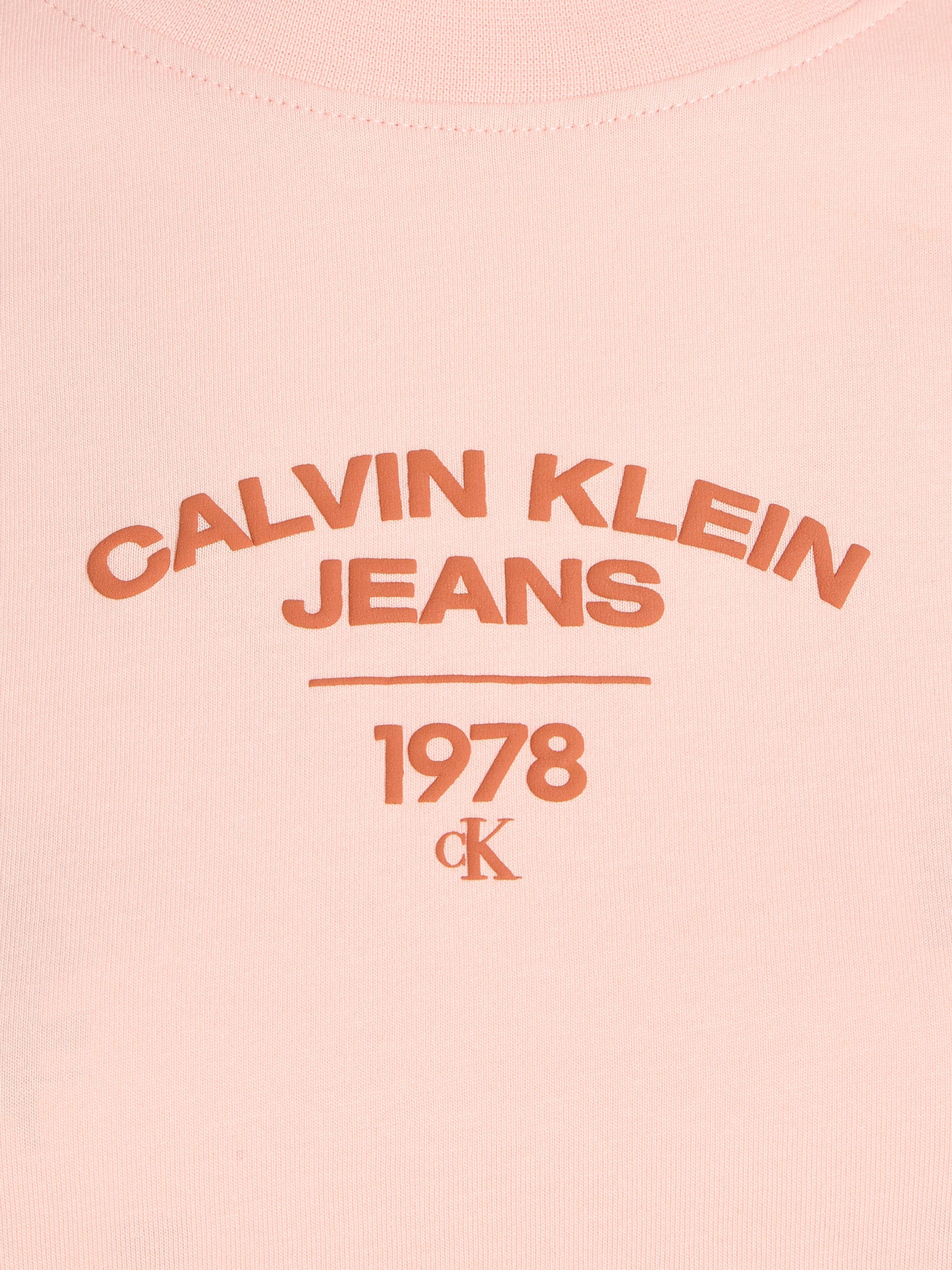 Klein LOGO VARSITY T-Shirt Blossom Calvin Jeans Faint TEE BABY