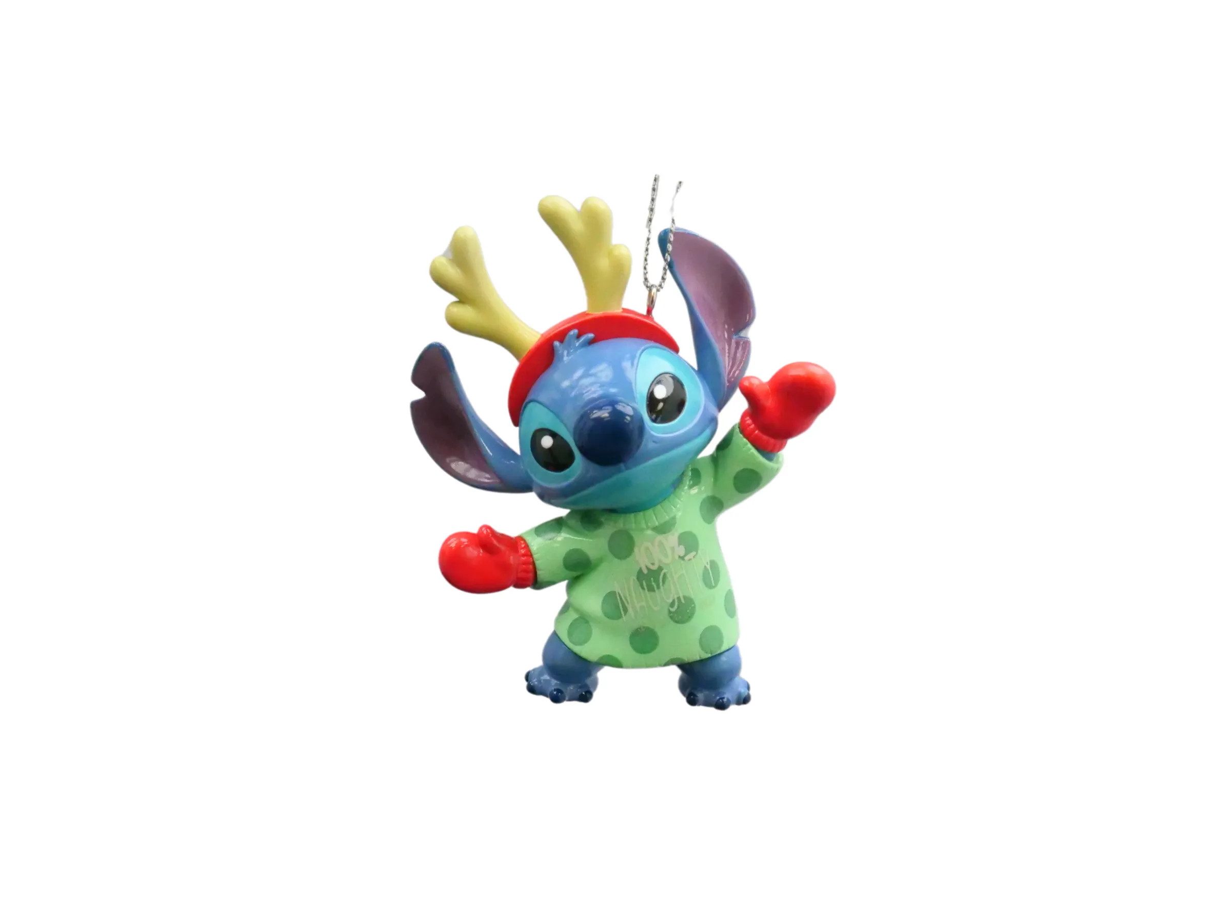 Disney Christbaumschmuck 3D Stitch Disney Weihnachtsanhänger Pullover 9 cm