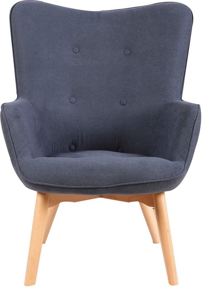 Homexperts Sessel »Aron« (1-St), Sessel mit Knopfsteppung, wahlweise mit Hocker-kaufen