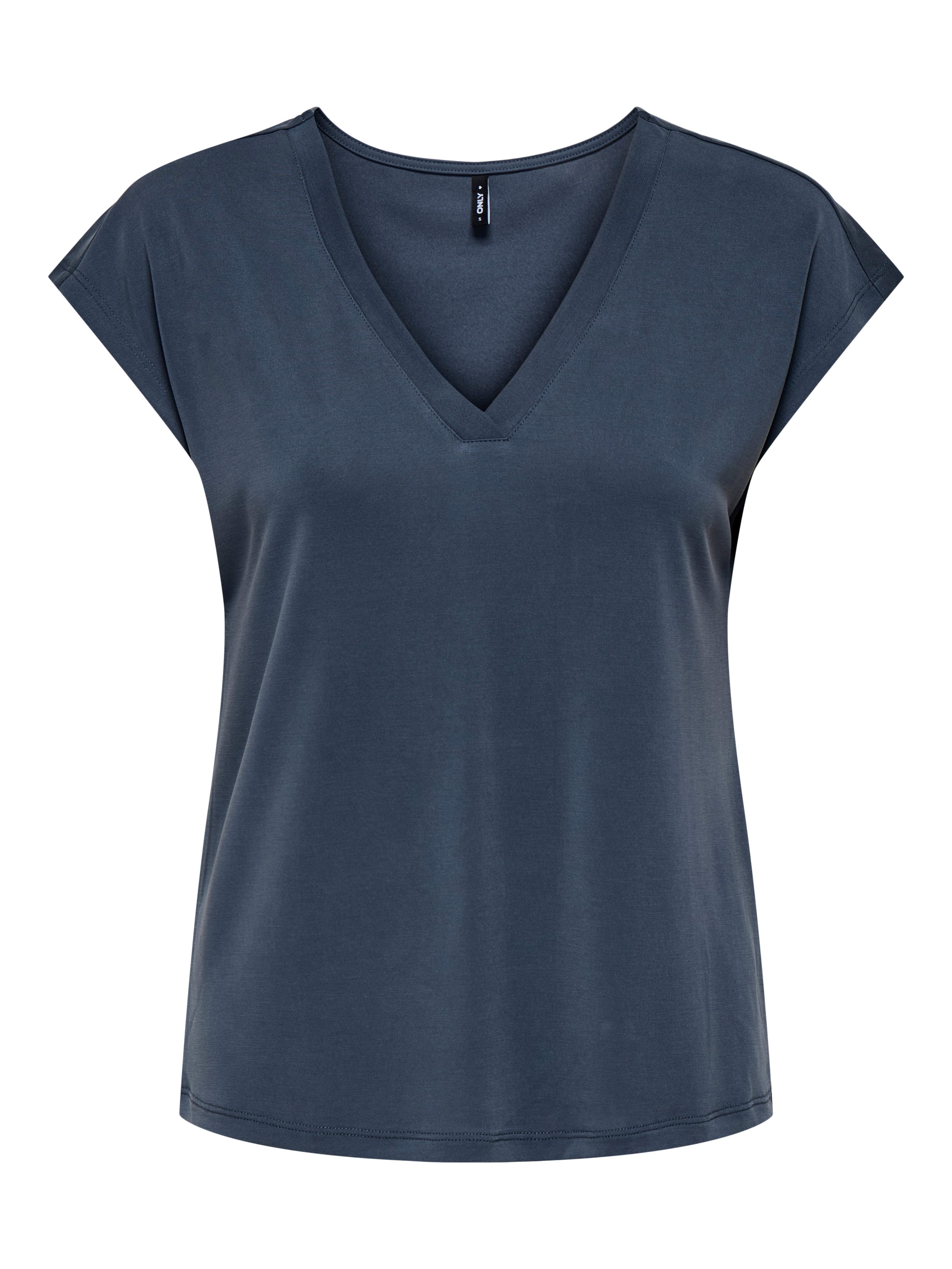 ONLY V-Shirt ONLFREE S/S MODAL V-NEC günstig online kaufen