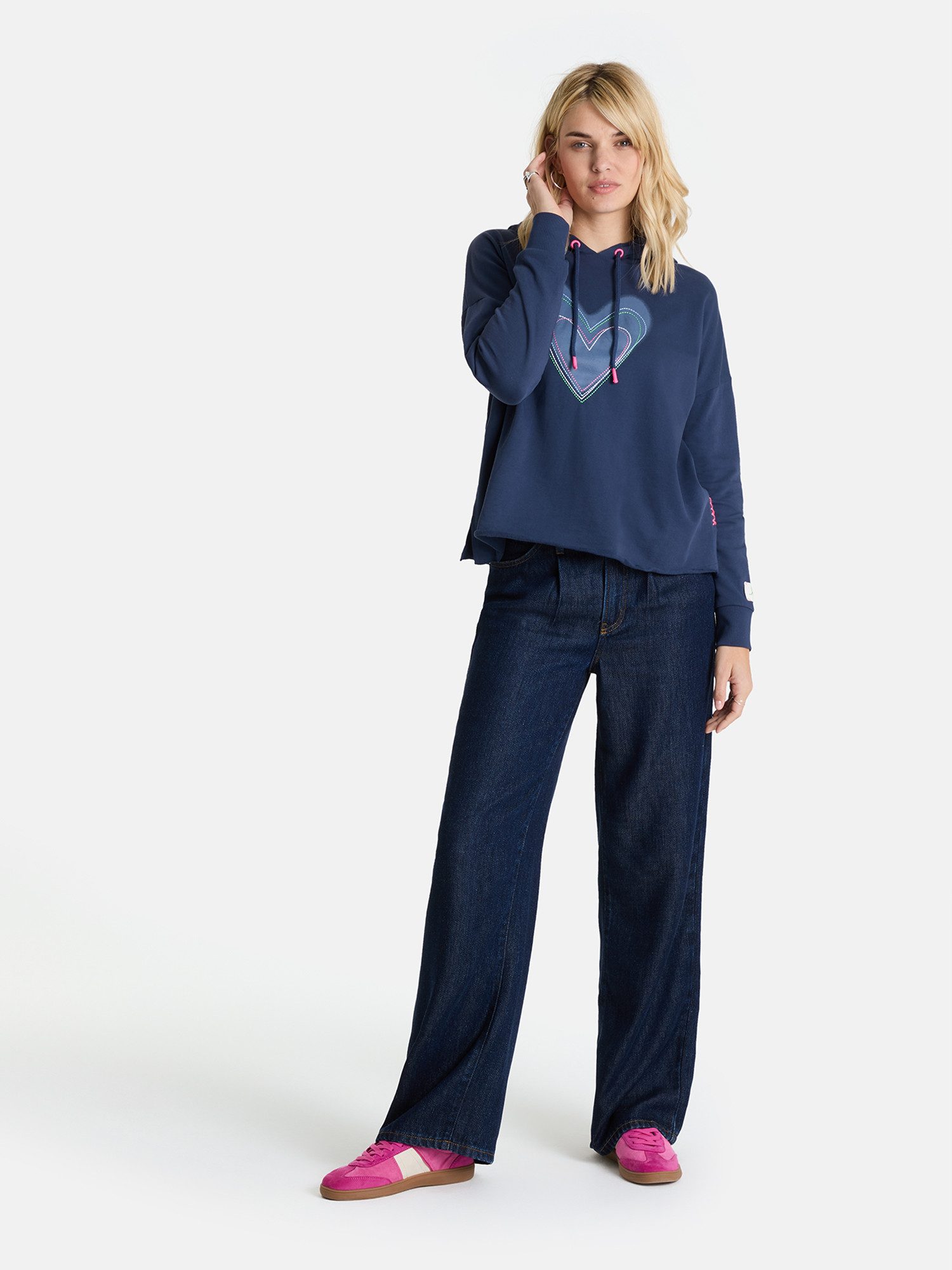 Lieblingsstück Kapuzensweatshirt CyrenaL aus reiner Baumwolle