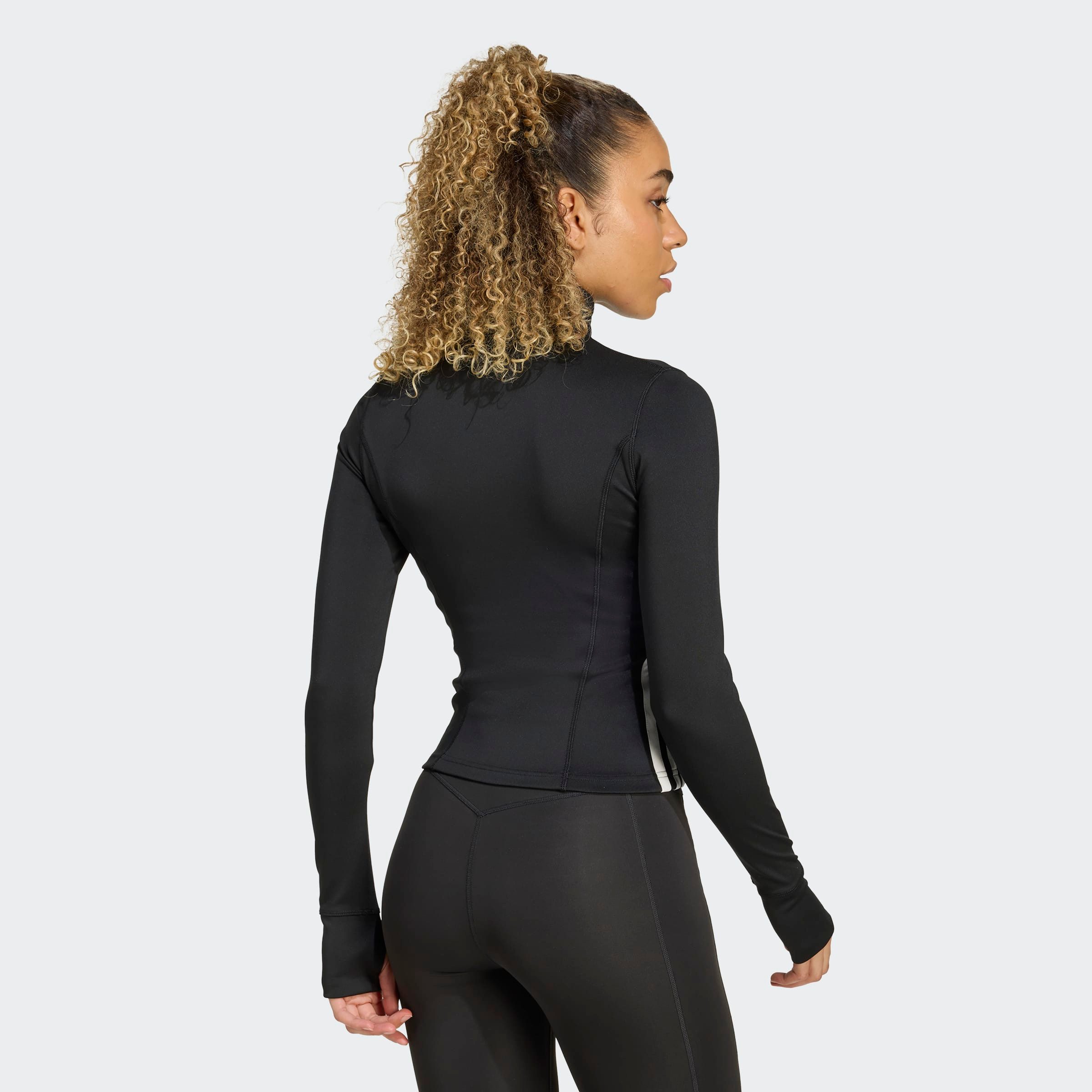adidas Performance Trainingsjacke WORKOUT ESSENTIALS ZIP THROUGH 3-STREIFEN