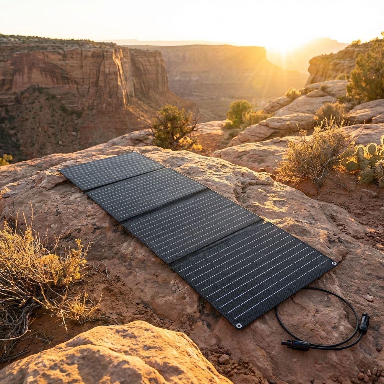 shop'n smile ideoon Solarmodul Faltbares Solarpanel 40 W Monokristallin Tragbares Solarladegerät IP65, 19,5 V nur 885 g Gewicht Leerlaufspg. (Voc): 21,8 V