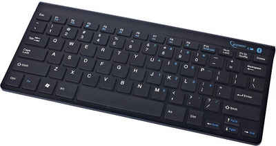 Gembird Gembird KB-BT-001-DE Slimline kabellose Tastatur mit Bluetooth Wireless-Tastatur