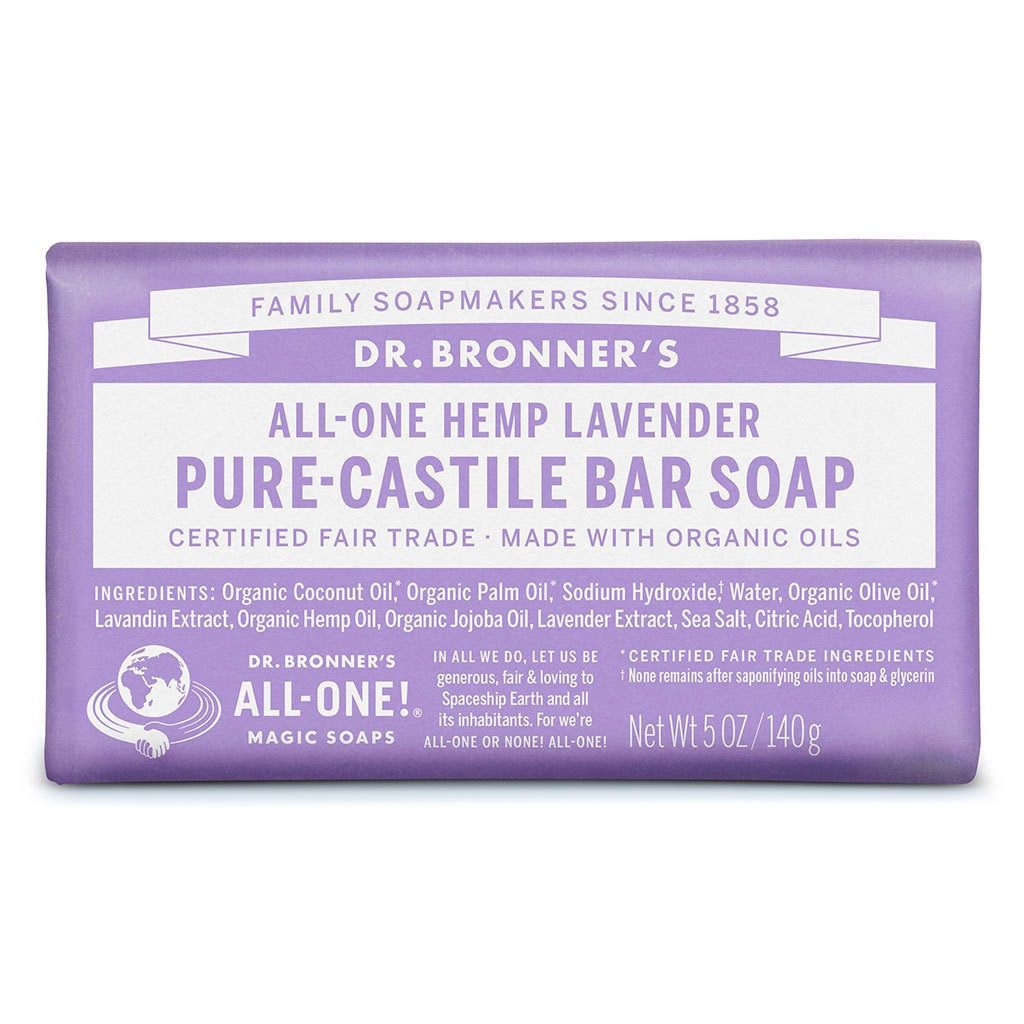 Dr. Bronners Handseife Lavendel, 1-tlg., All-One Reine Naturseife 140 g