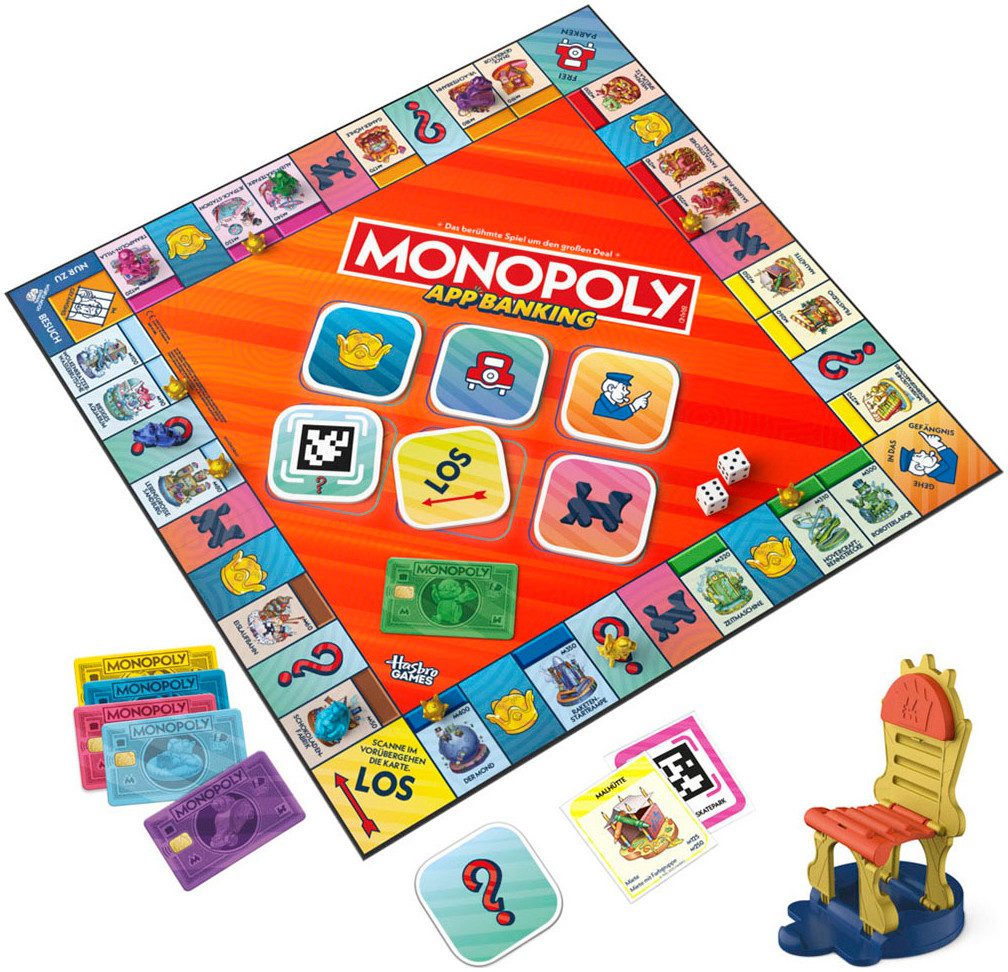 Hasbro Spiel Monopoly App Banking, Gesellschaftsspiel