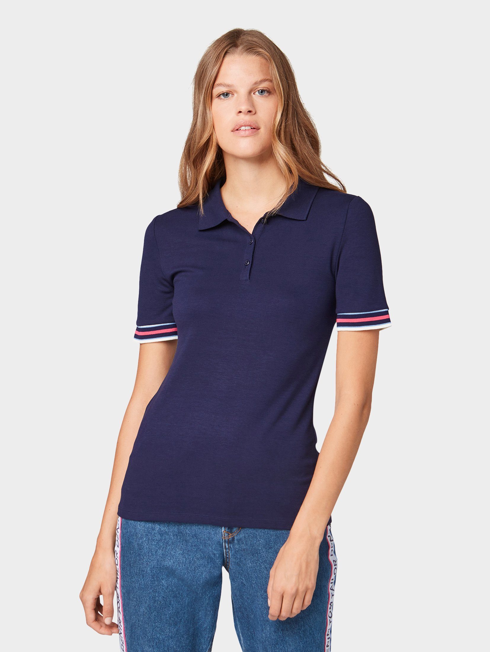 TOM TAILOR Denim T-Shirt »Polo-Shirt« kaufen | OTTO