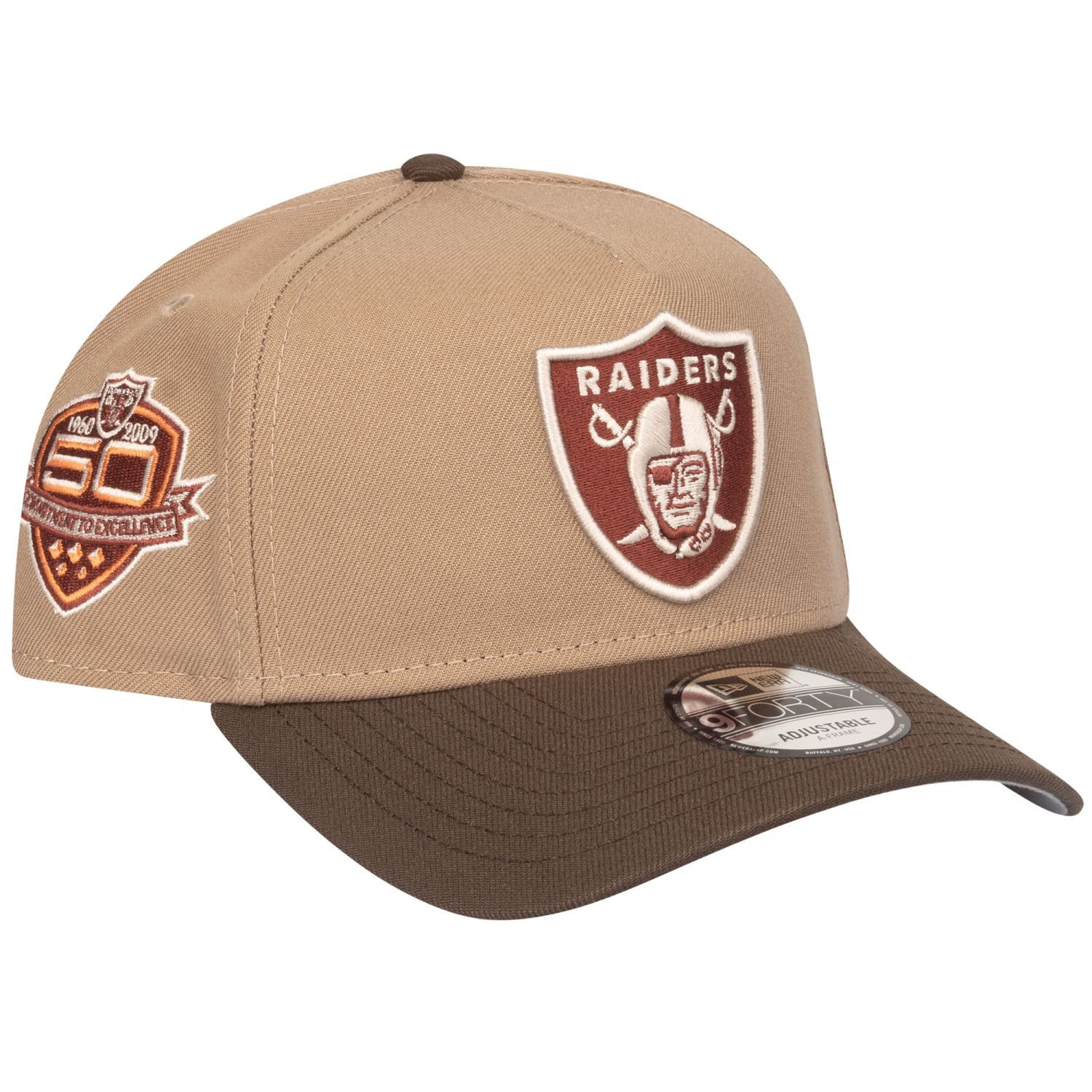 Trucker Cap 9Forty AFrame Las Vegas Raiders walnut