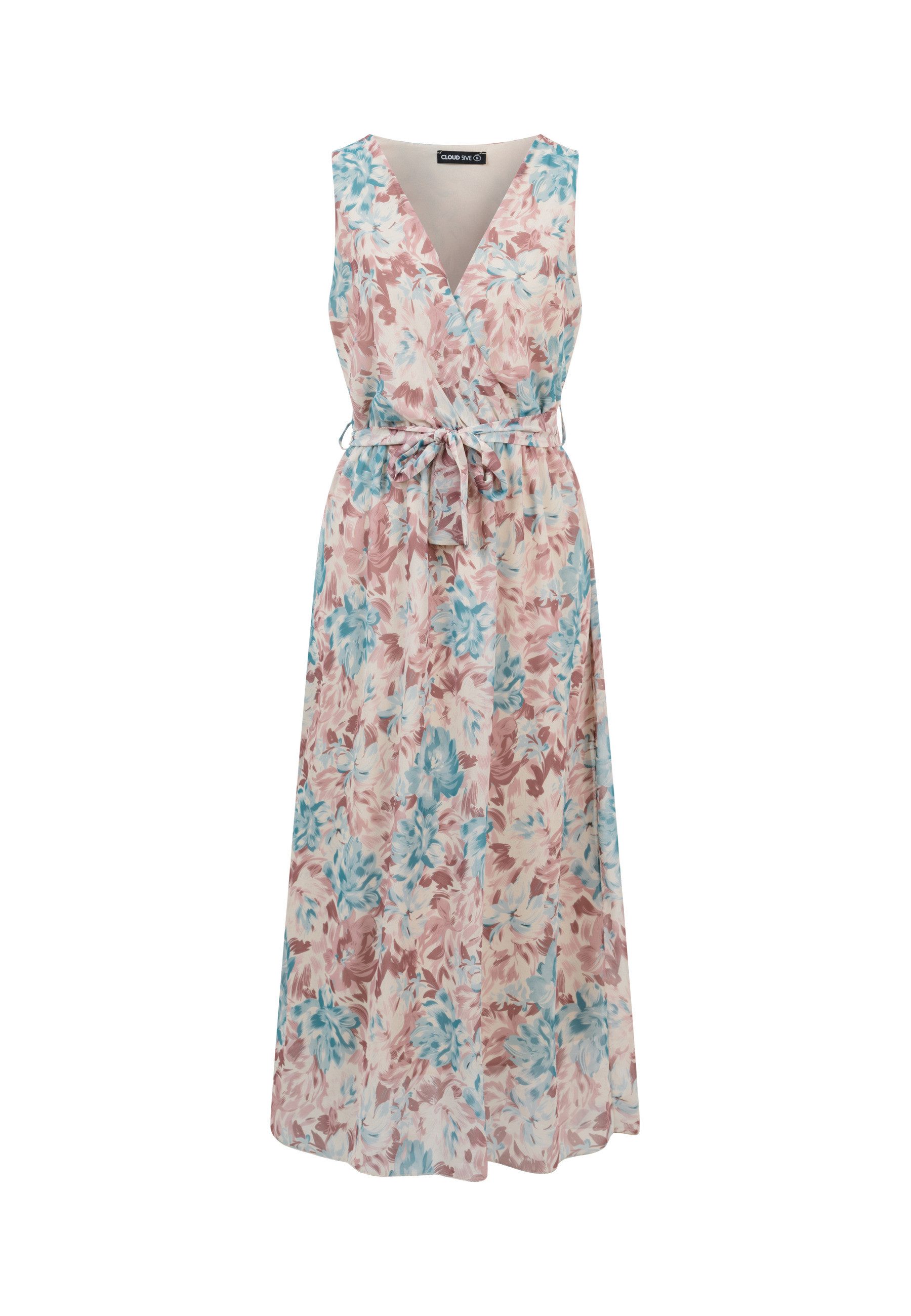 CLOUD 5IVE A-Linien-Kleid CLOUD 5IVE Maxi Chiffon Dress (1-tlg)
