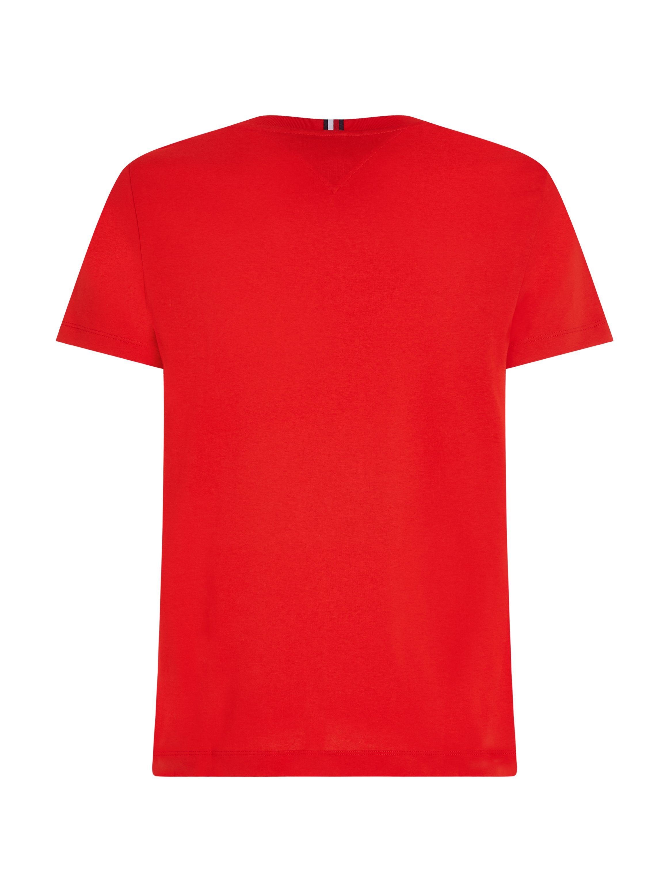 TEE Red gedrucktem mit Logo Hilfiger H Fierce T-Shirt Tommy EMBLEM