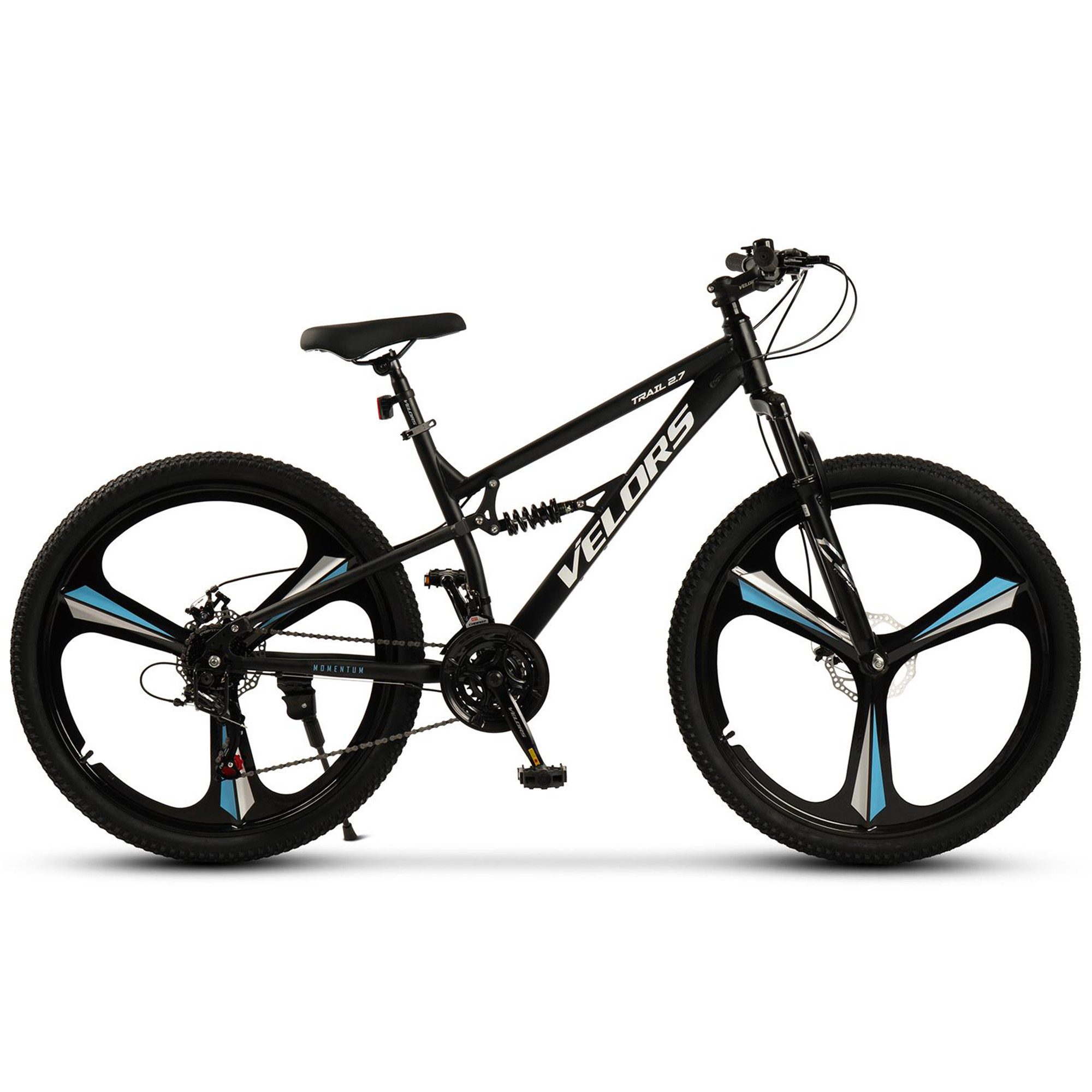 Velors Mountainbike 27.5 29 Zoll Fahrrad für Herren Damen, 21 Gang Tourney Schaltwerk, Kettenschaltung, (Magnesiumfelgen mit 3 Speichen), Kettenschaltung Jugendfahrrad MTB Fully Fahrrad