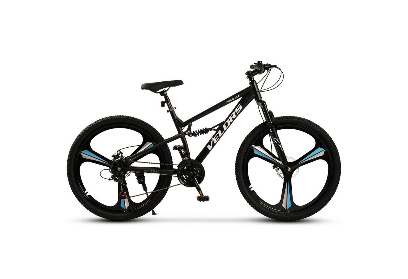 Velors Mountainbike 27.5 29 Zoll Fahrrad für Herren Damen, 21 Gang Shimano Tourney Schaltwerk, Kettenschaltung, (Magnesiumfelgen mit 3 Speichen), Kettenschaltung Jugendfahrrad MTB Fully Fahrrad