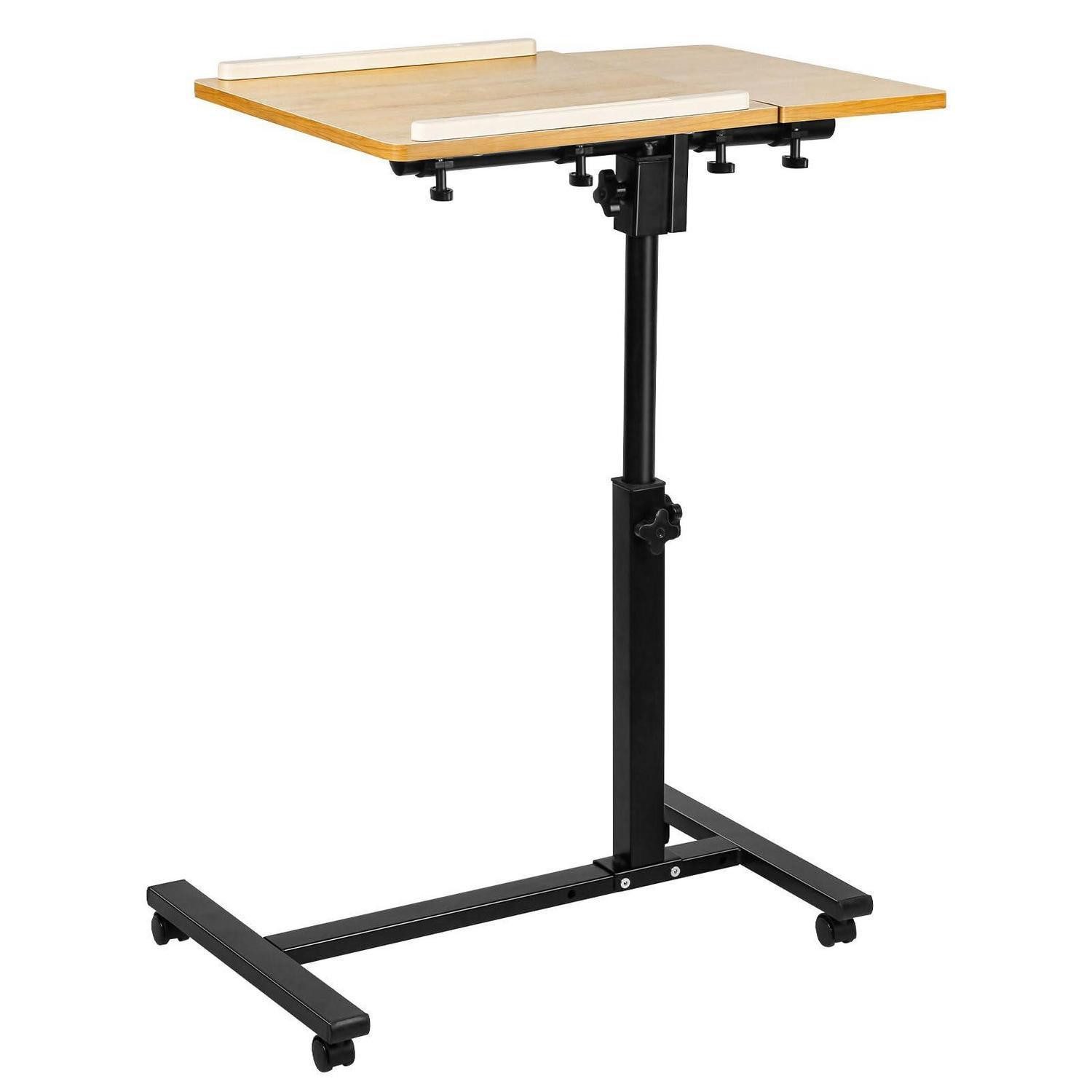 LuxusKollektion Laptoptisch Trolley höhenverstellbar mit Rollen Holzfarbe (1-St)