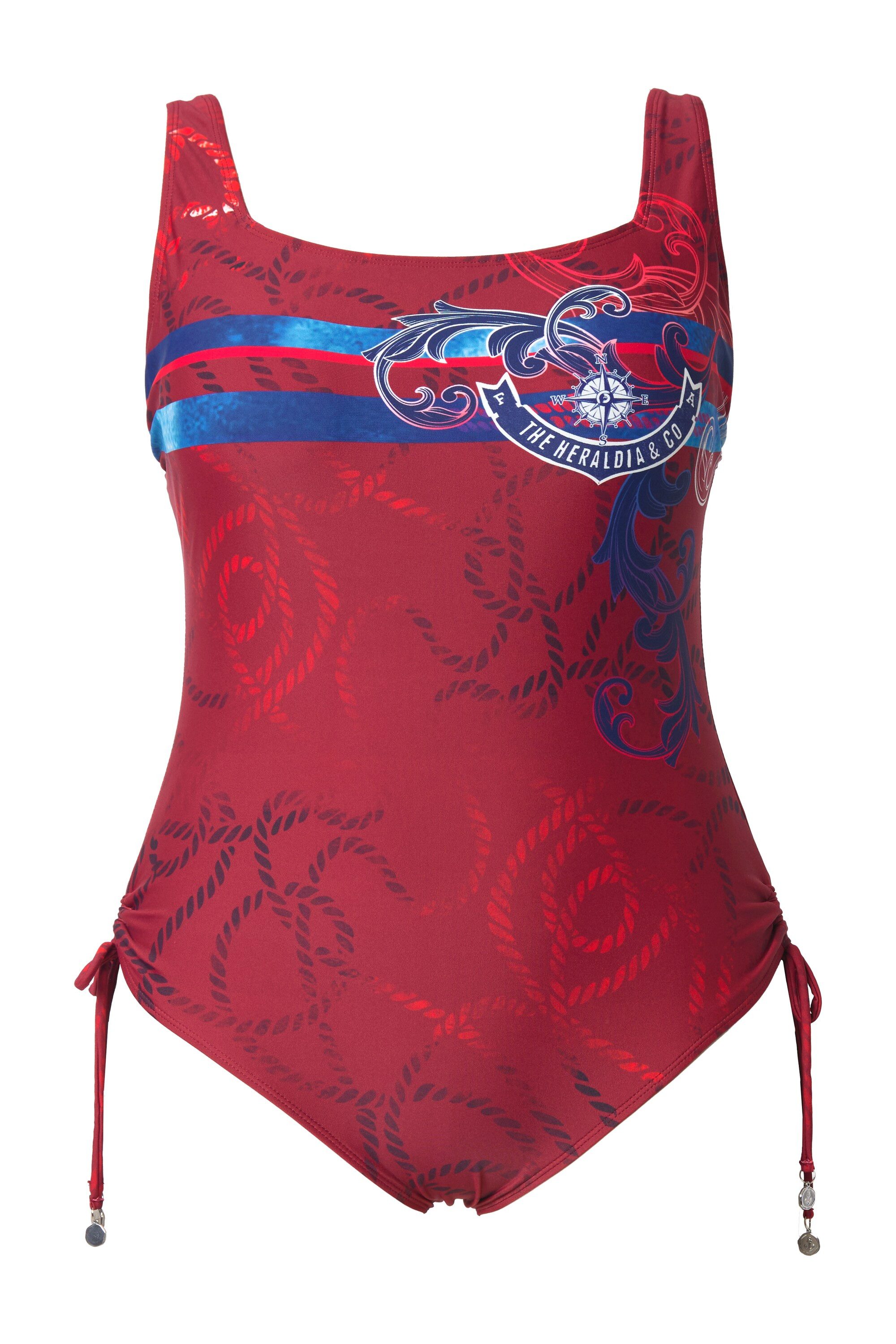 Ulla Popken Badeanzug Badeanzug Softcups Zierbänder Träger verstellbar günstig online kaufen