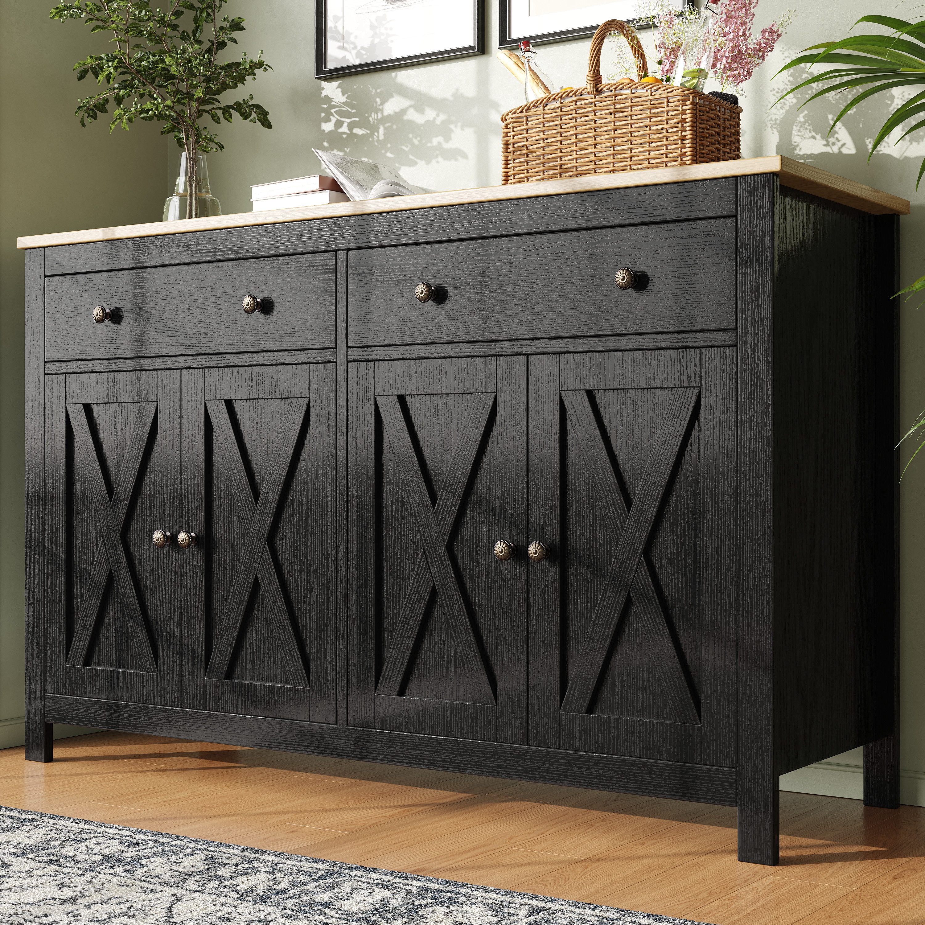 Flieks Sideboard mit 2 Schubladen und günstig online kaufen
