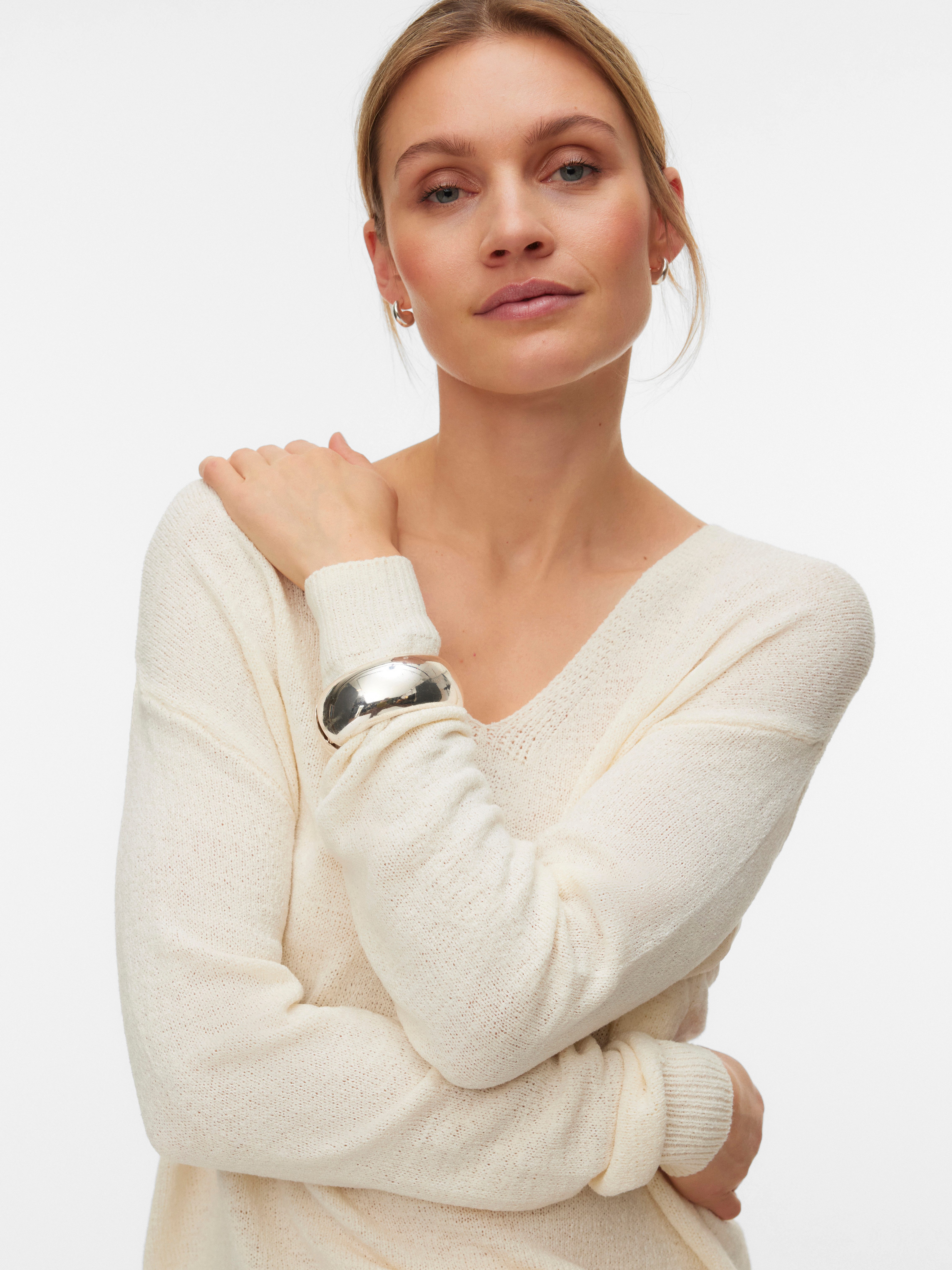 Vero Moda Strickpullover VMCHARITY LS V-NECK PULLOVER NOOS