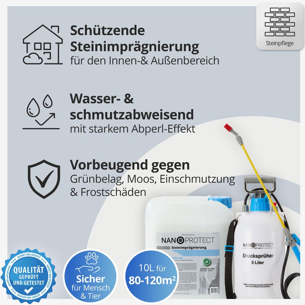 Nanoprotect Steinimprägnierung Naturstein-Imprägnierung (Steinimprägnierung günstig online kaufen