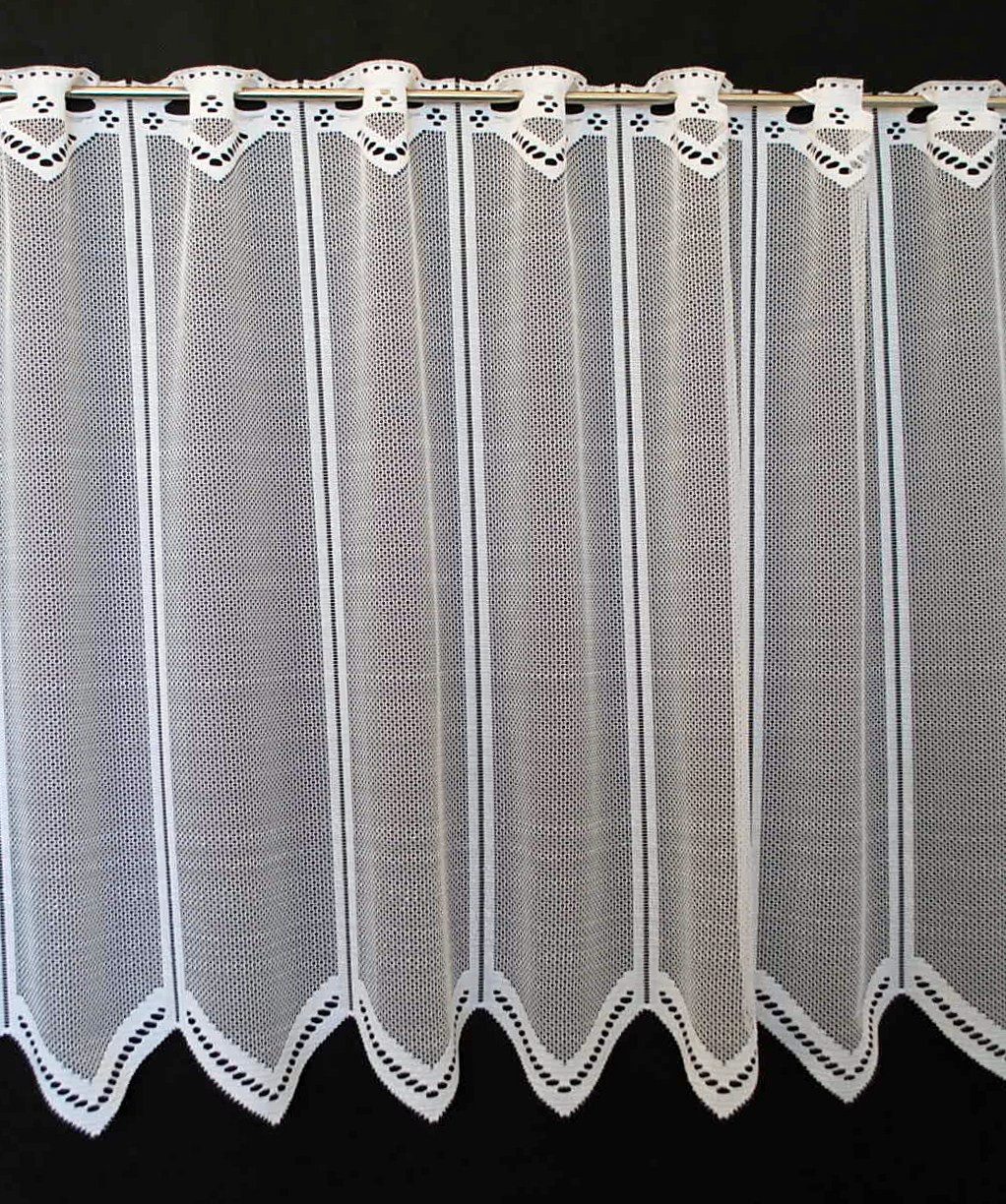 Gardinen Kranzusch Scheibengardine neutral (1 St), Stangendurchzug, transparent, Stablöcher,transparent,verschiedene Höhen, Breiten