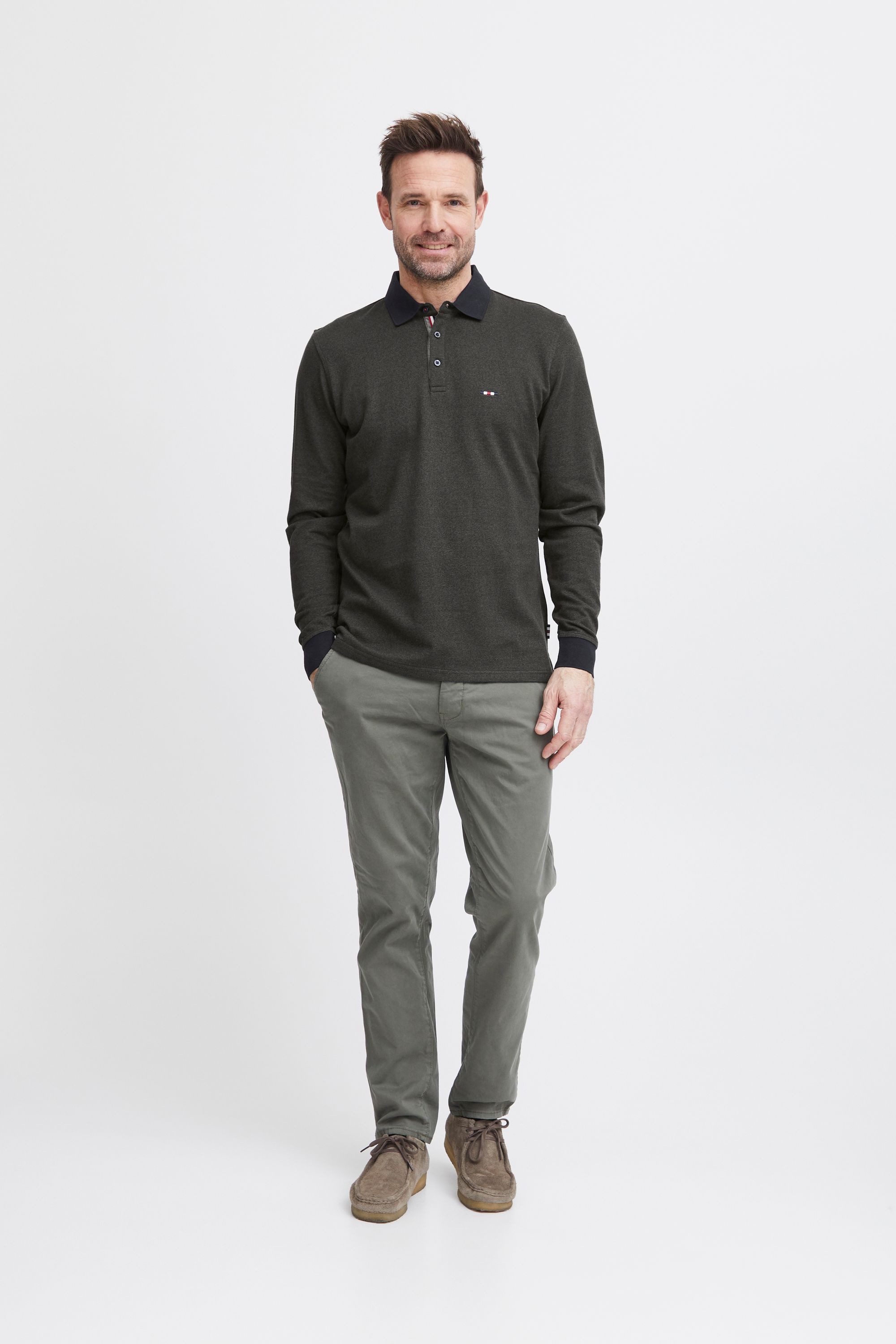 FQ1924 Longsleeve FQPeter Schickes Langarm-Poloshirt