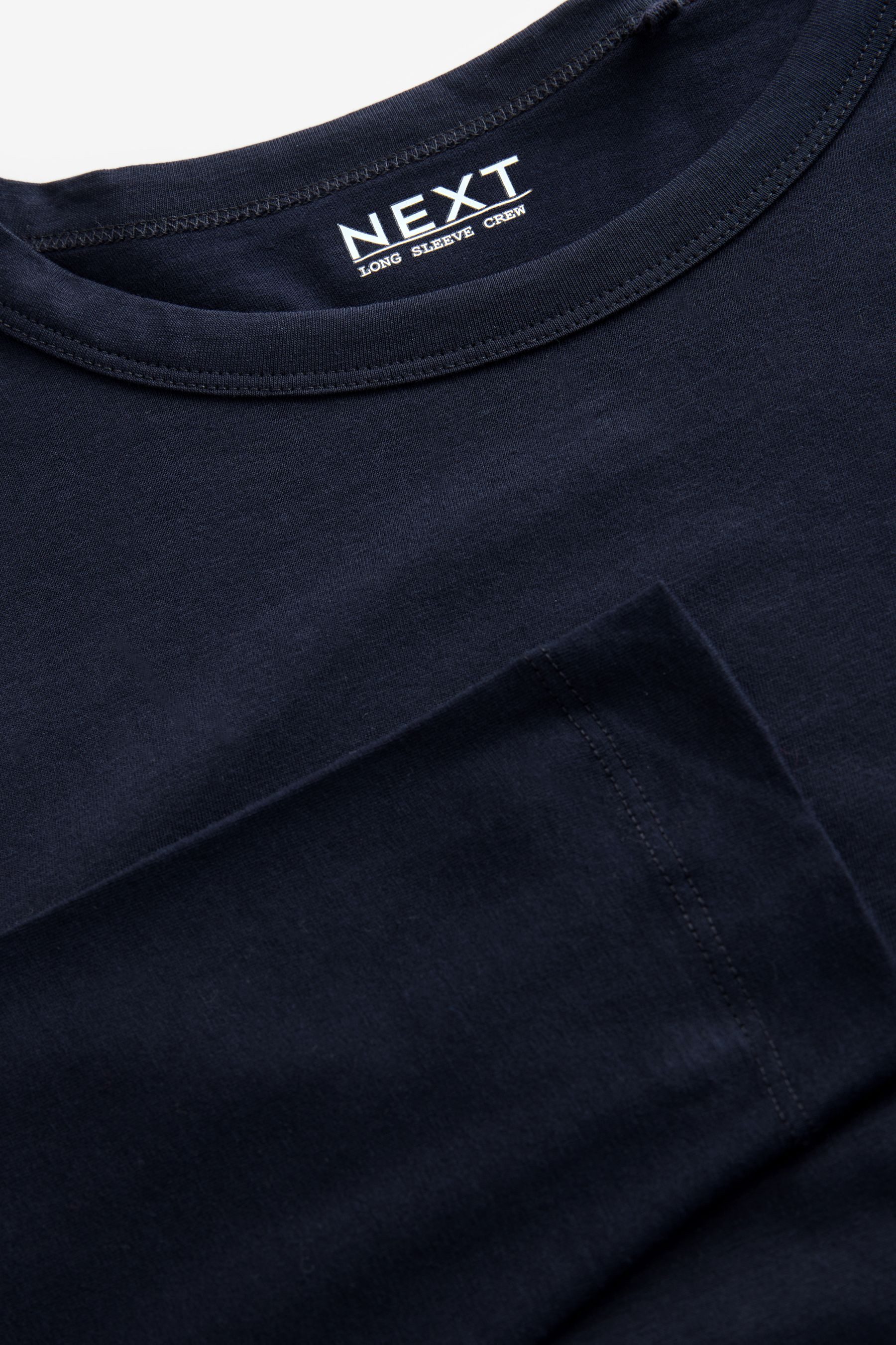 Next Langarmshirt Langarmshirt mit Rundhalsausschnitt und Streifen (1-tlg) – Bild 3 von 5
