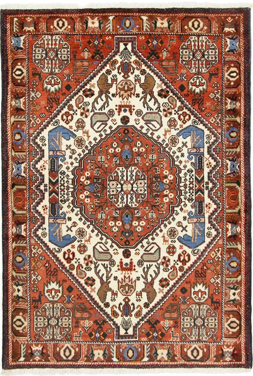 Orientteppich Ghashghai 104x154 Handgeknüpfter Orientteppich / Perserteppich, Nain Trading, rechteckig, Höhe: 12 mm