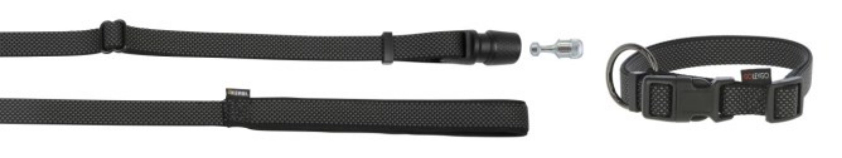 Hunde-Halsband Führleine- Halsband-Set GoLeyGo 2.0 Flat 40 cm - 65 cm 87021