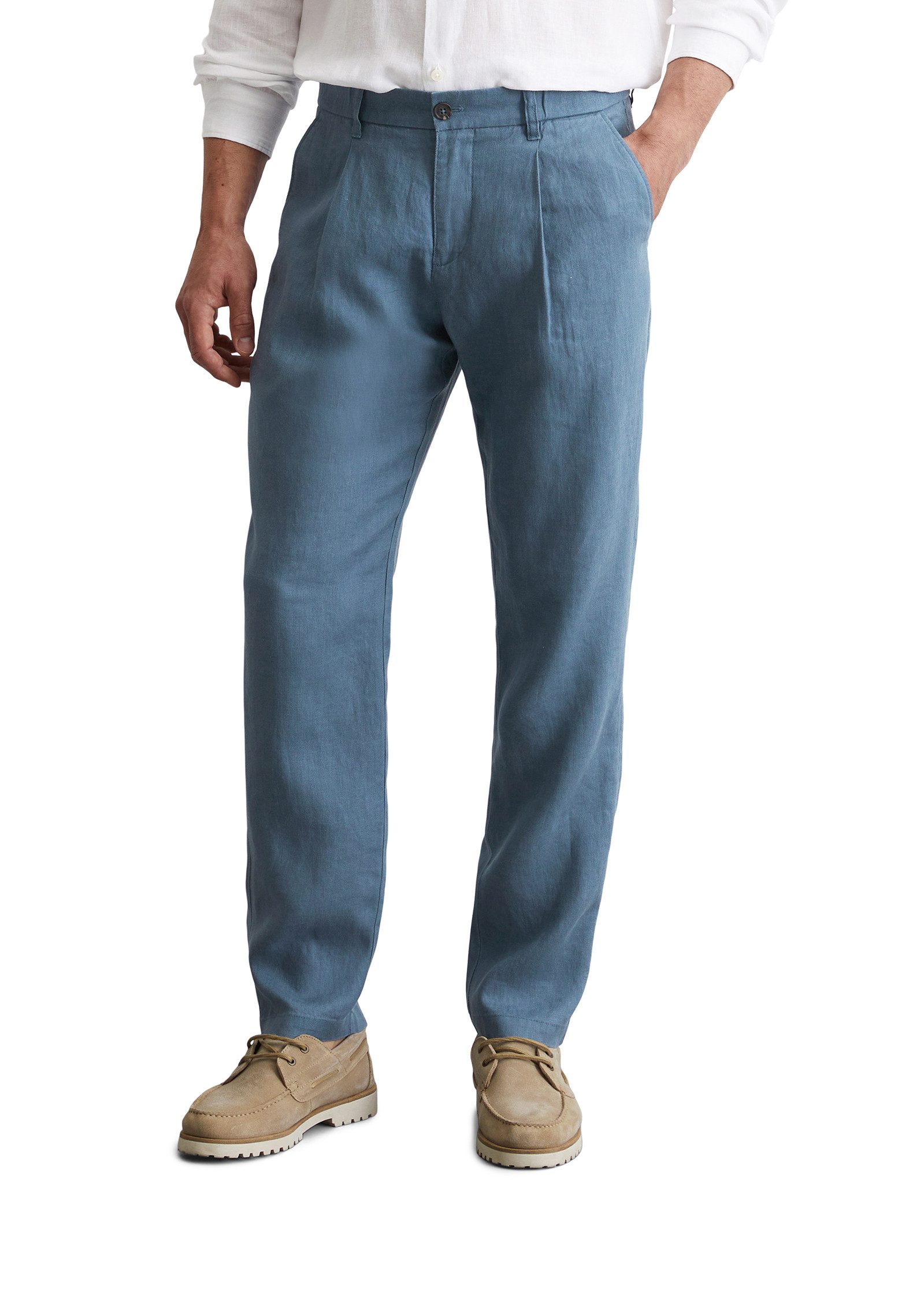 Marc O'Polo Leinenhose Osby jogger pleats günstig online kaufen