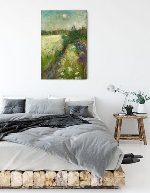 Pixxprint Leinwandbild Edvard Munch - Blumige Weide in Veierland, Edvard Munch - Blumige Weide in Veierland (1 St), Leinwandbild fertig bespannt, inkl. Zackenaufhänger