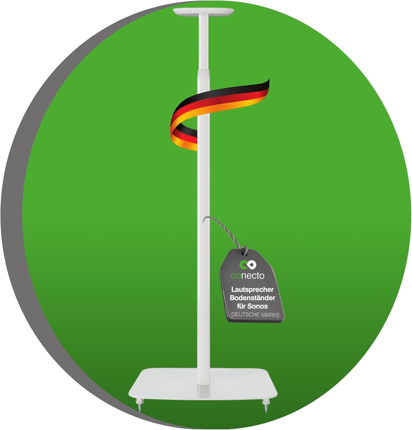 conecto Lautsprecher-Wandhalterung conecto höhenverstellbarer Lautsprecherständer für SONOS ONE® und