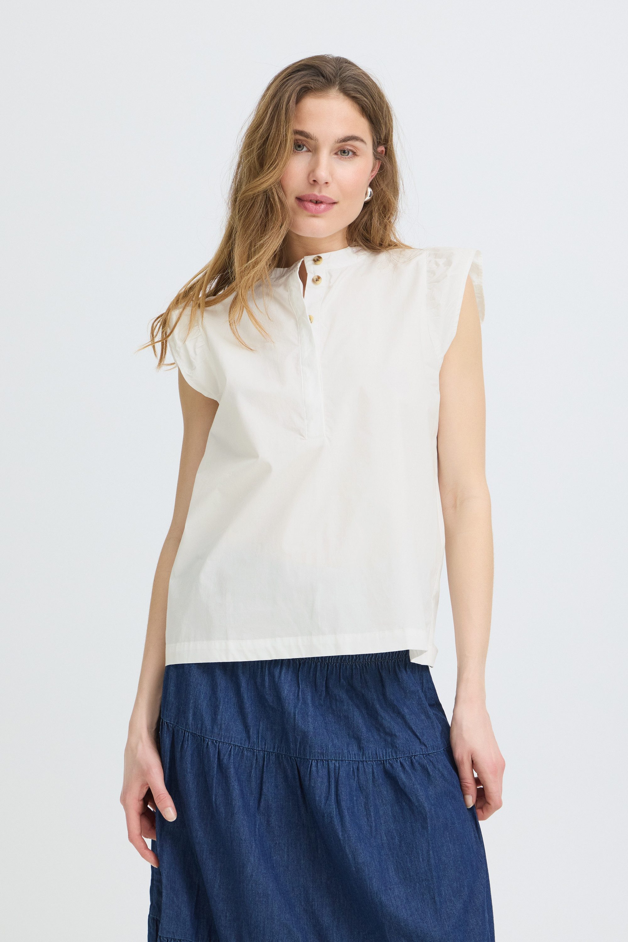 Pulz Jeans Blusentop Ärmellose Bluse PZCLEO