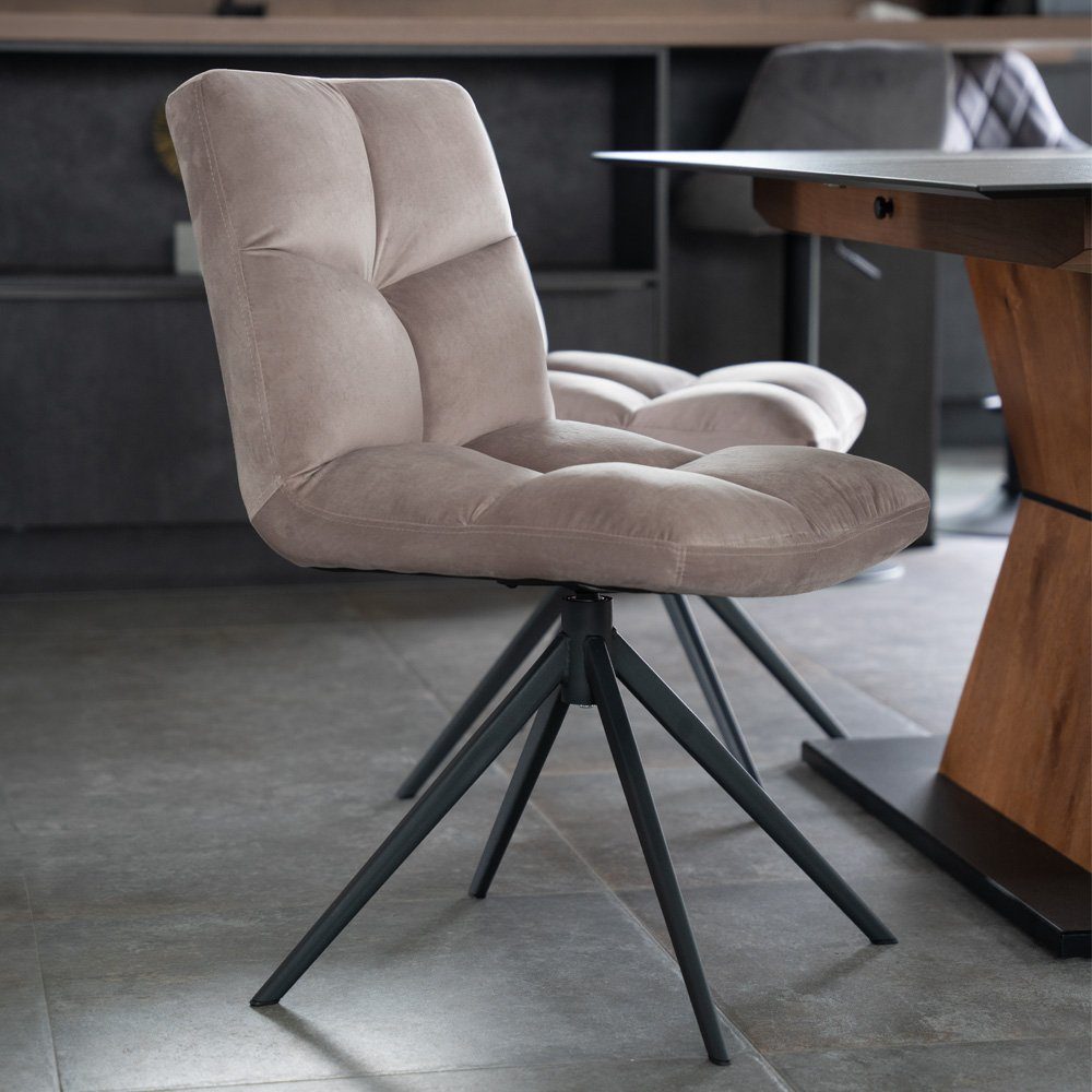 HOME DELUXE Esszimmerstuhl drehbar 2er - günstig online kaufen