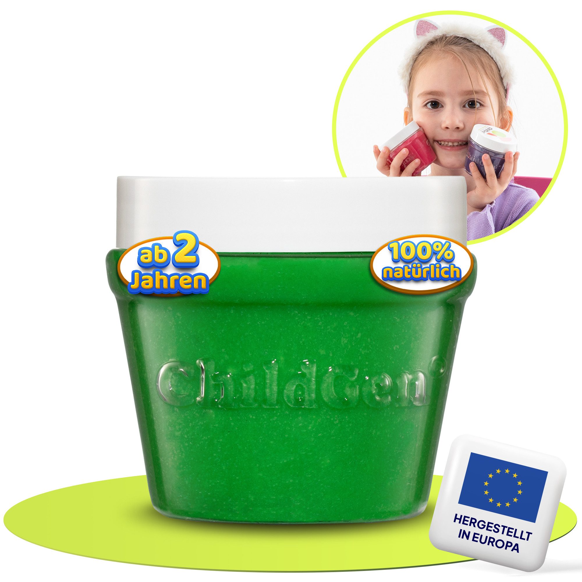 ChildGen Knete ChildGen Knete Play Dough, ungiftig, 100% natürliche Inhaltsstoffe (1-tlg., Knetezubehör, Knetset, Knete -Set, Spielknete), Kinderknete, Knete ab 2 Jahre