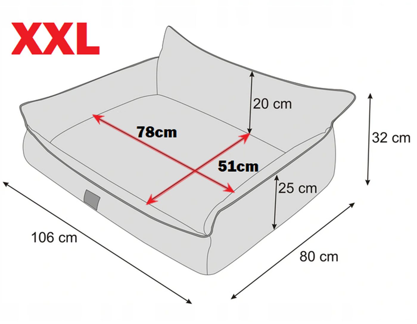 Thumbnail - Hobbydog Tierbett Orthopädisches Hundebett Schlafplatz Hundekissen Hundematratze