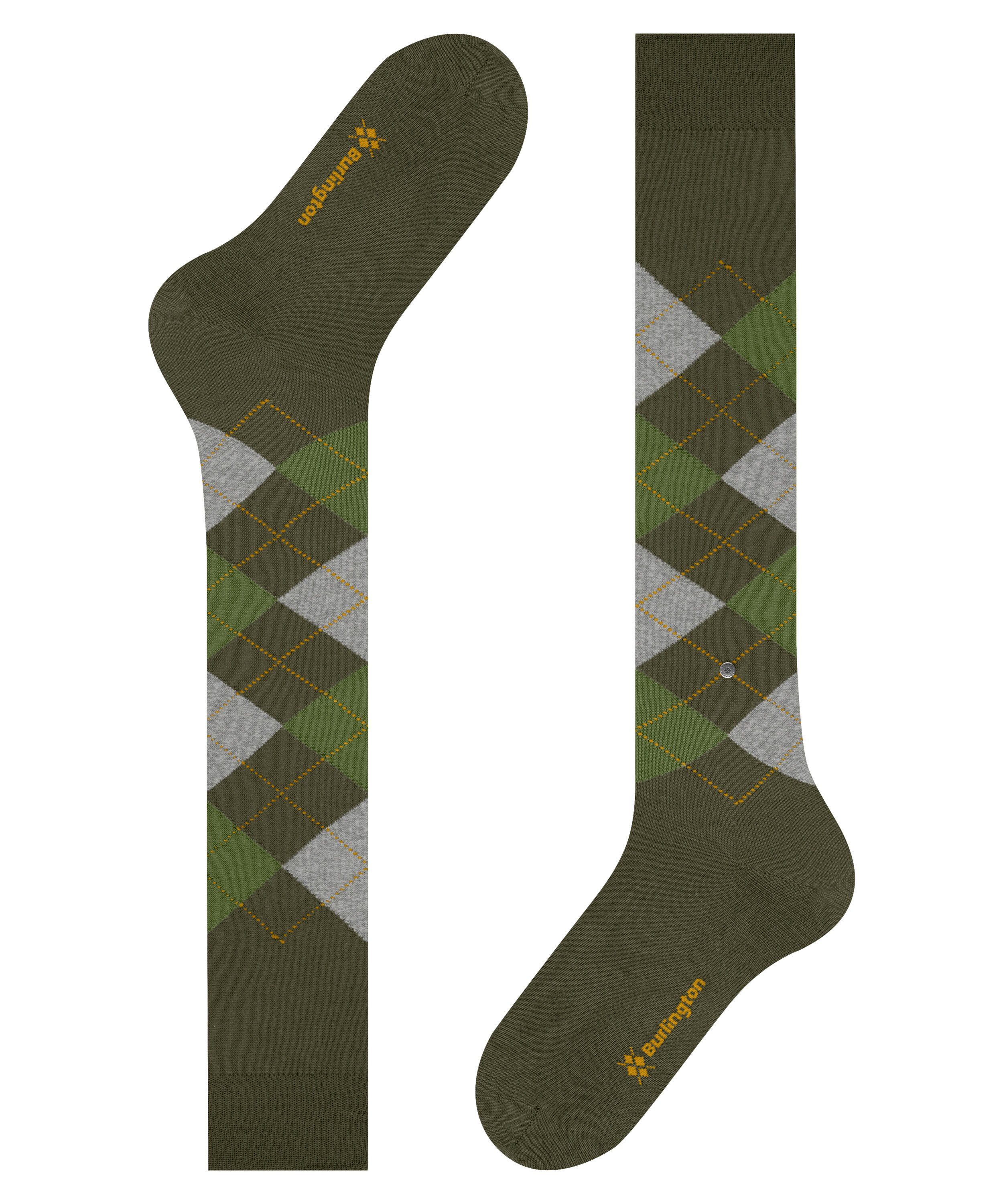 mit Edinburgh Kniestrümpfe Schurwolle (7657) wärmender (1-Paar) Burlington forest