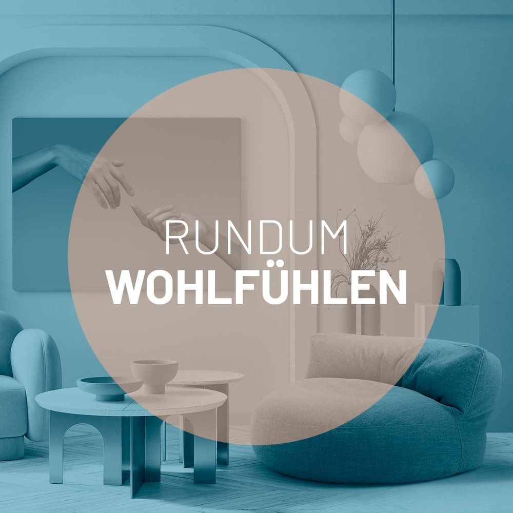 Lumaland Sitzsack Round Sofa Sitzkissen Bean Bag Couch Lounge, inkl. Rückenlehne In-& Outdoor 90x90x50cm