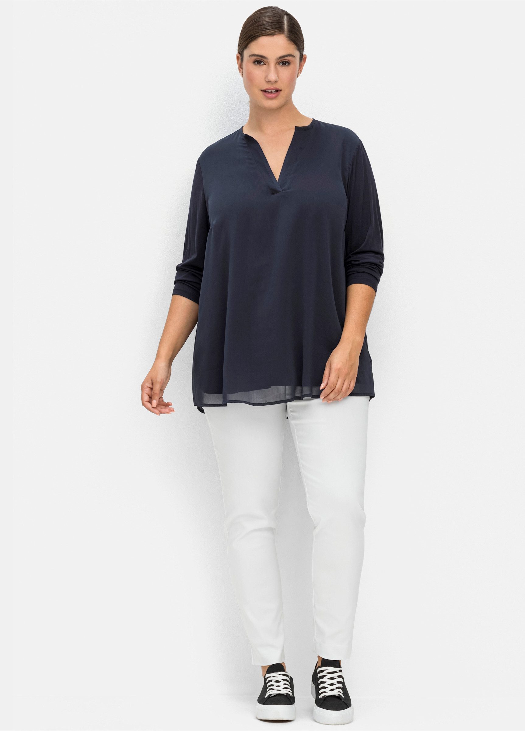 Sheego Klassische Bluse Tunika günstig online kaufen