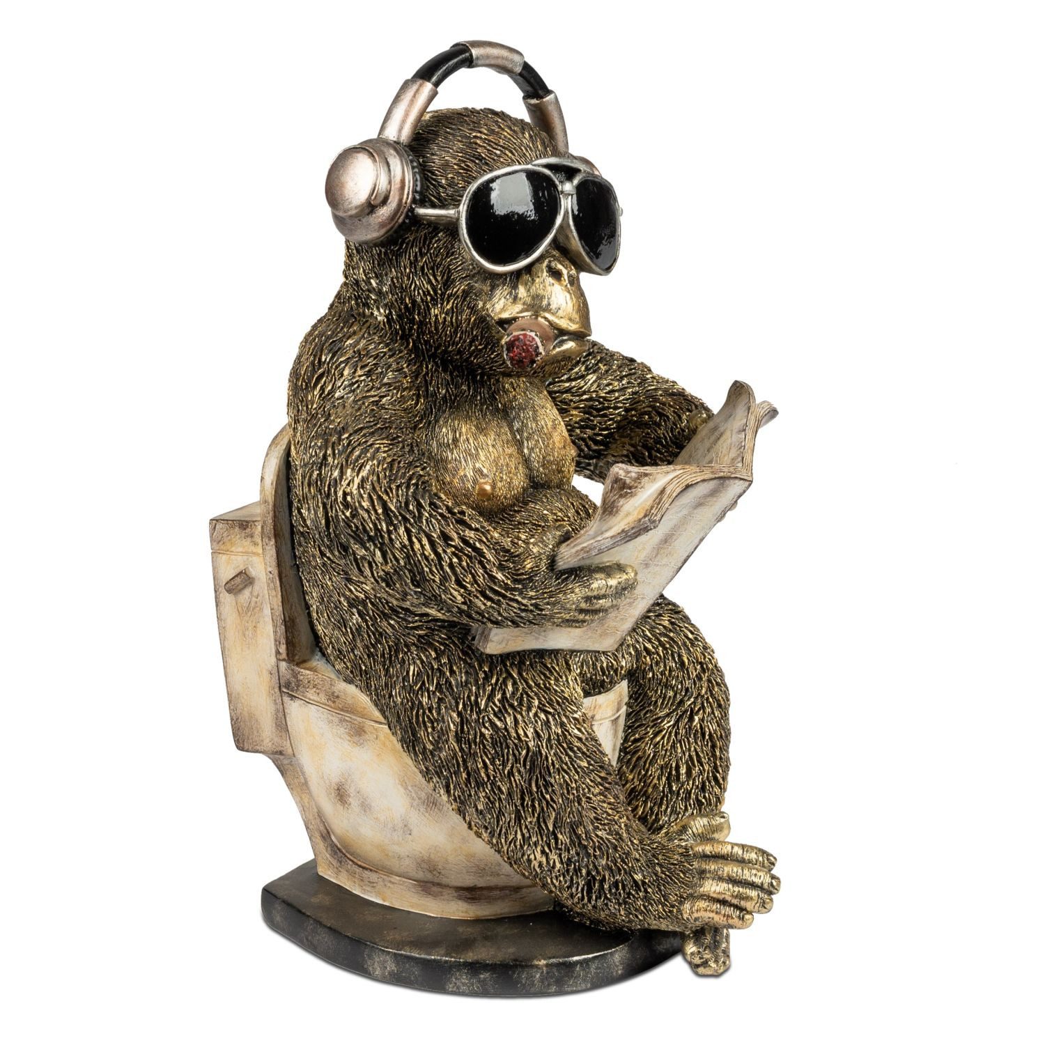 formano Dekofigur Tiere, Farbe: Antikgold, Motiv: Affe günstig online kaufen