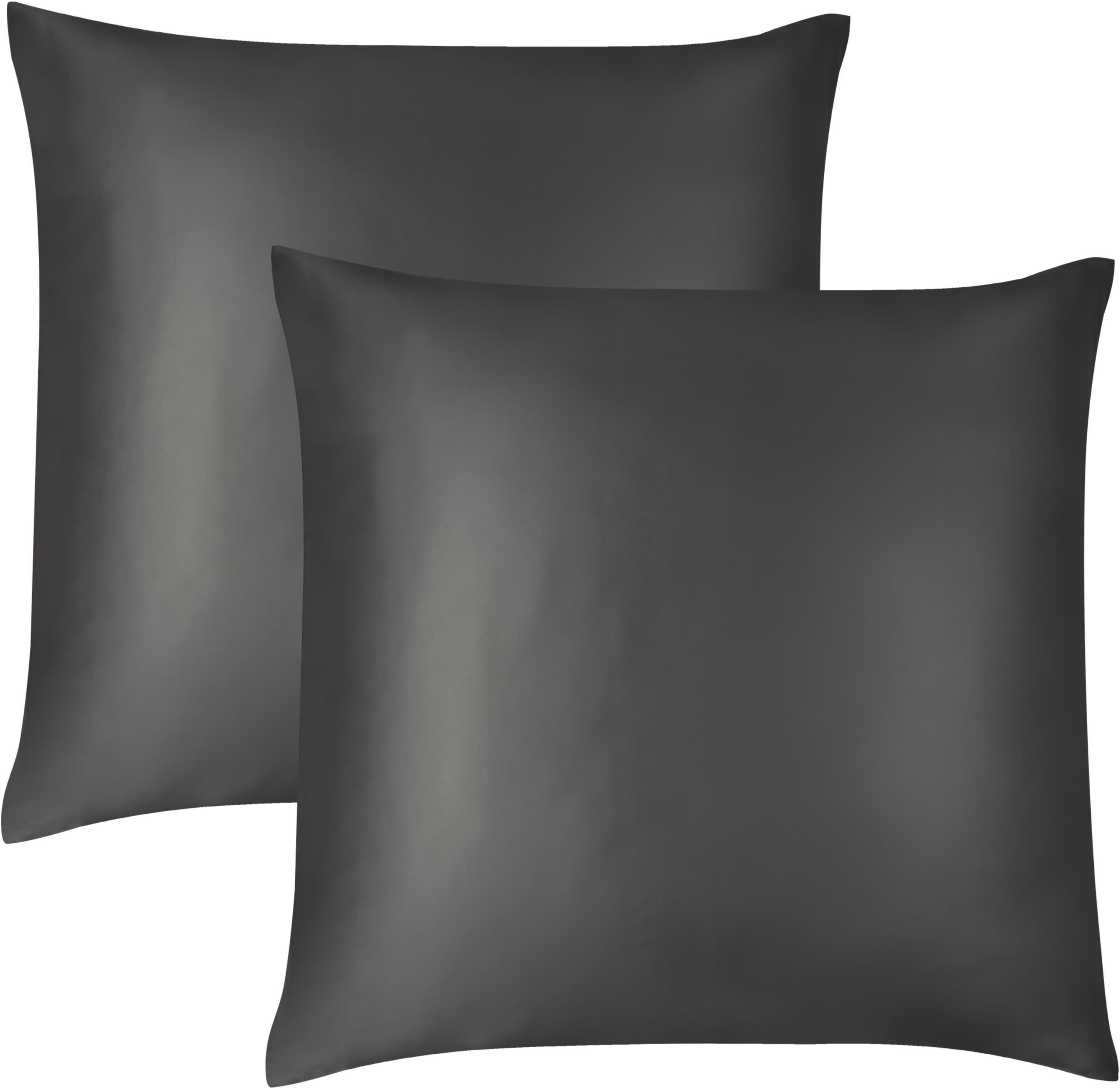 Aspero Kissenbezüge 2x Seiden Kissenbezüge 80x80 cm Enna, Haut- und haarsch günstig online kaufen