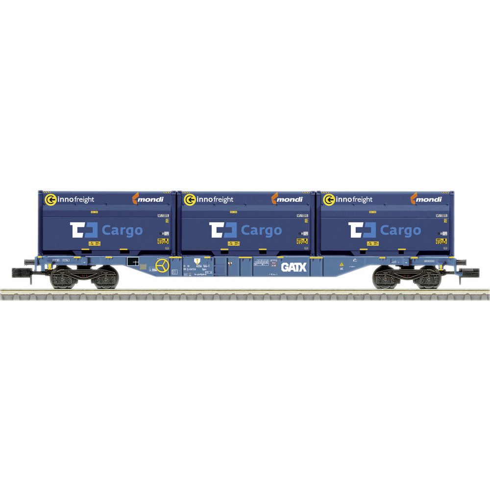 MiniTrix Güterwagen MiniTrix 18434 N Containdertragwagen der GATX