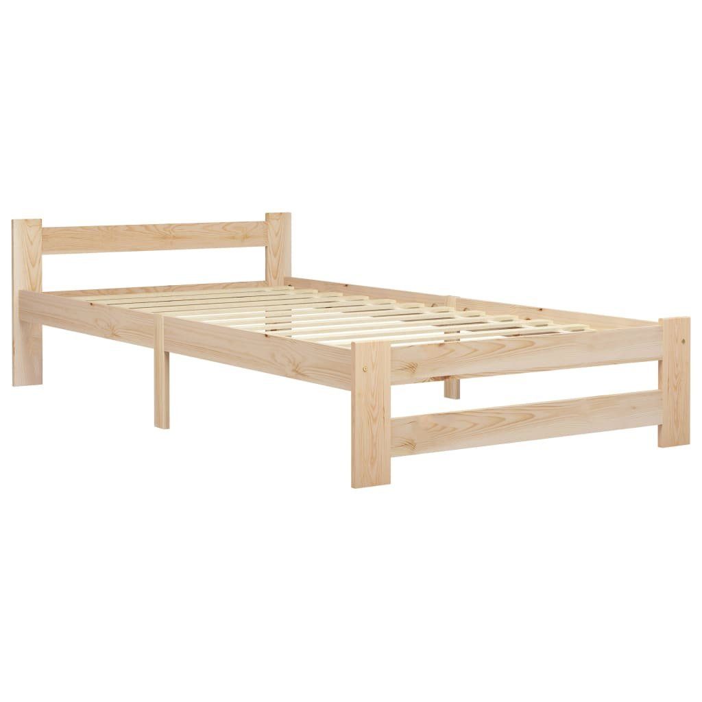 vidaXL Bett Massivholzbett Kiefer 100x200 cm günstig online kaufen