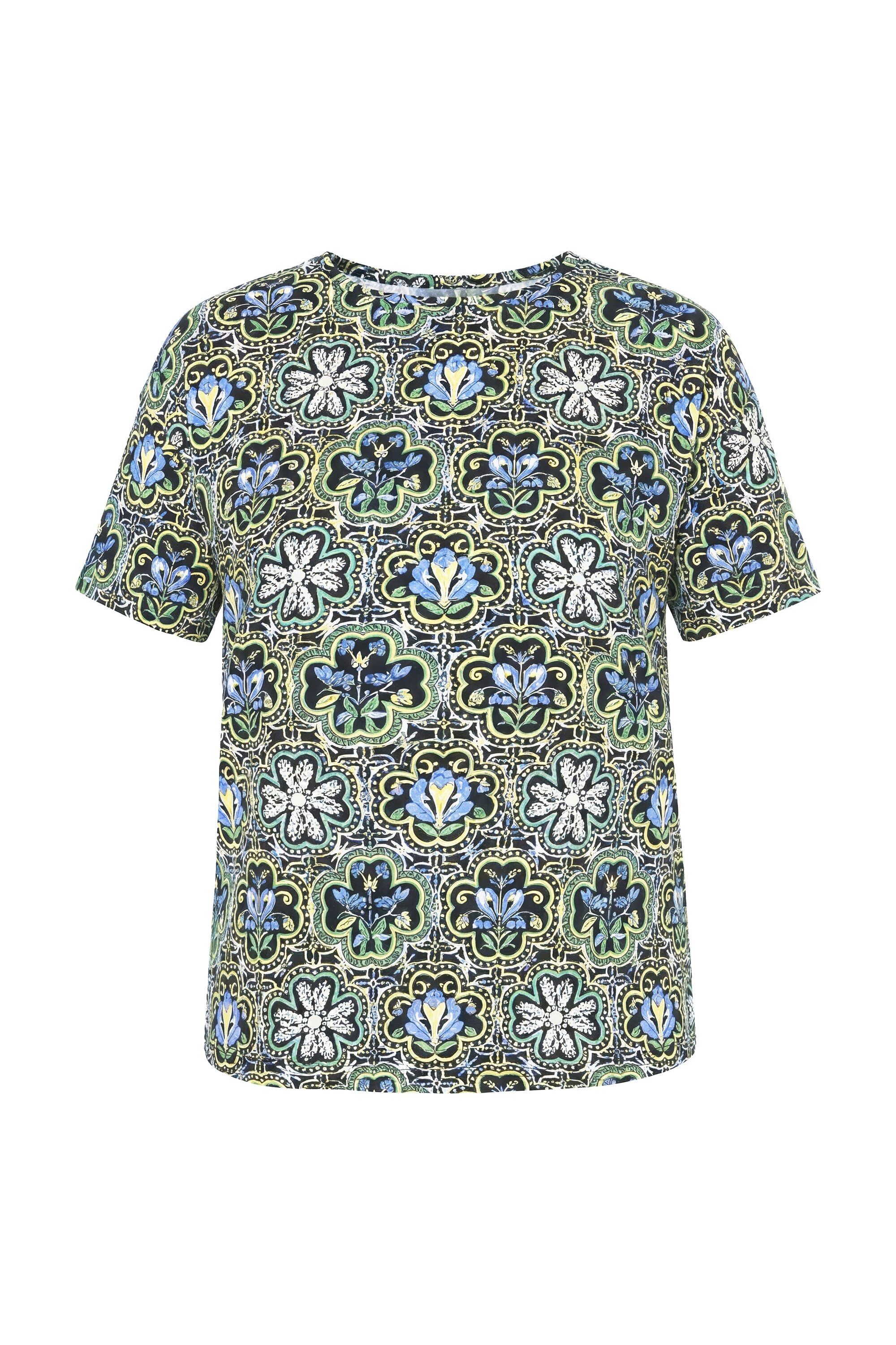 Studio Untold T-Shirt T-Shirt oversized Kachel-Print günstig online kaufen