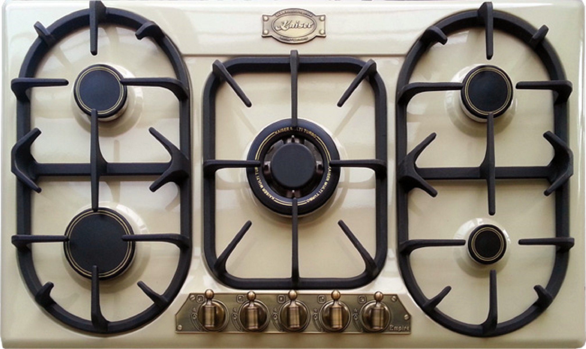 Kaiser Küchengeräte Gas-Kochfeld 90 cm Autark Gasherd 3,8 kW WOK KG 9325 ElfEm Turbo