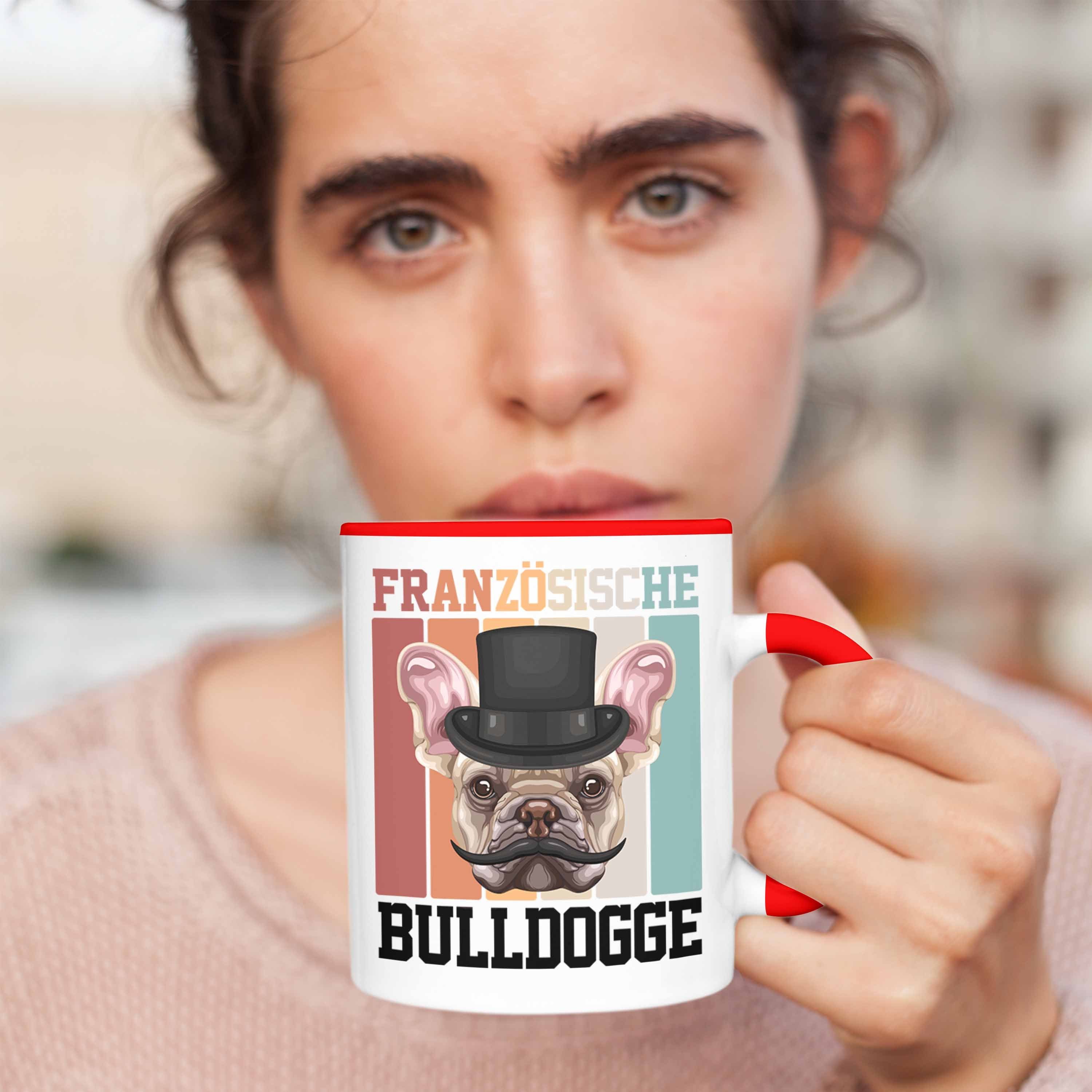 Spruch Tasse Französische Besitzer Rot Trendation Lustiger Bulldogge Tasse Geschenk Geschen