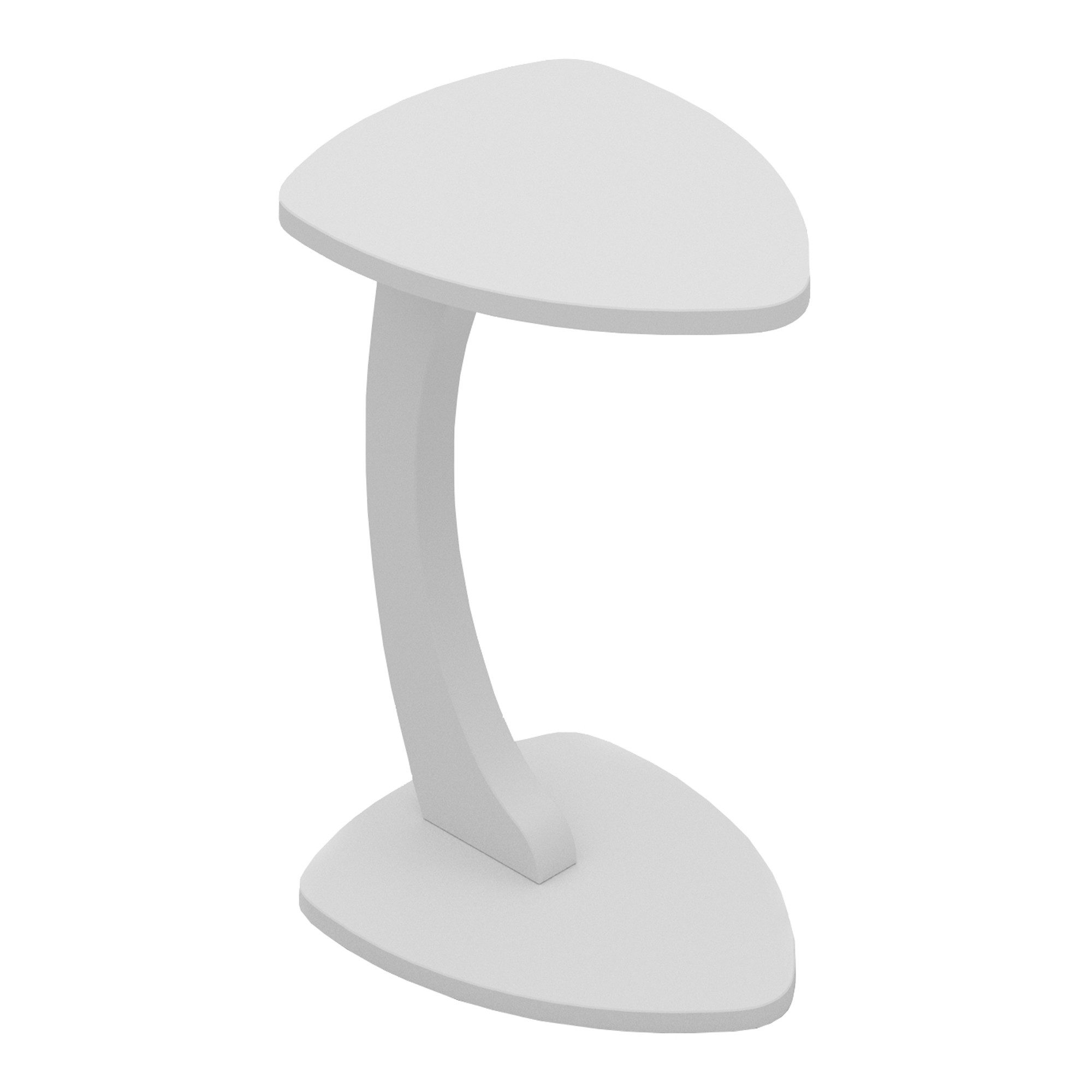 en.casa Beistelltisch, rollbar »Klinerg« C-Form 40 x 37 x 56 cm Weiß günstig online kaufen