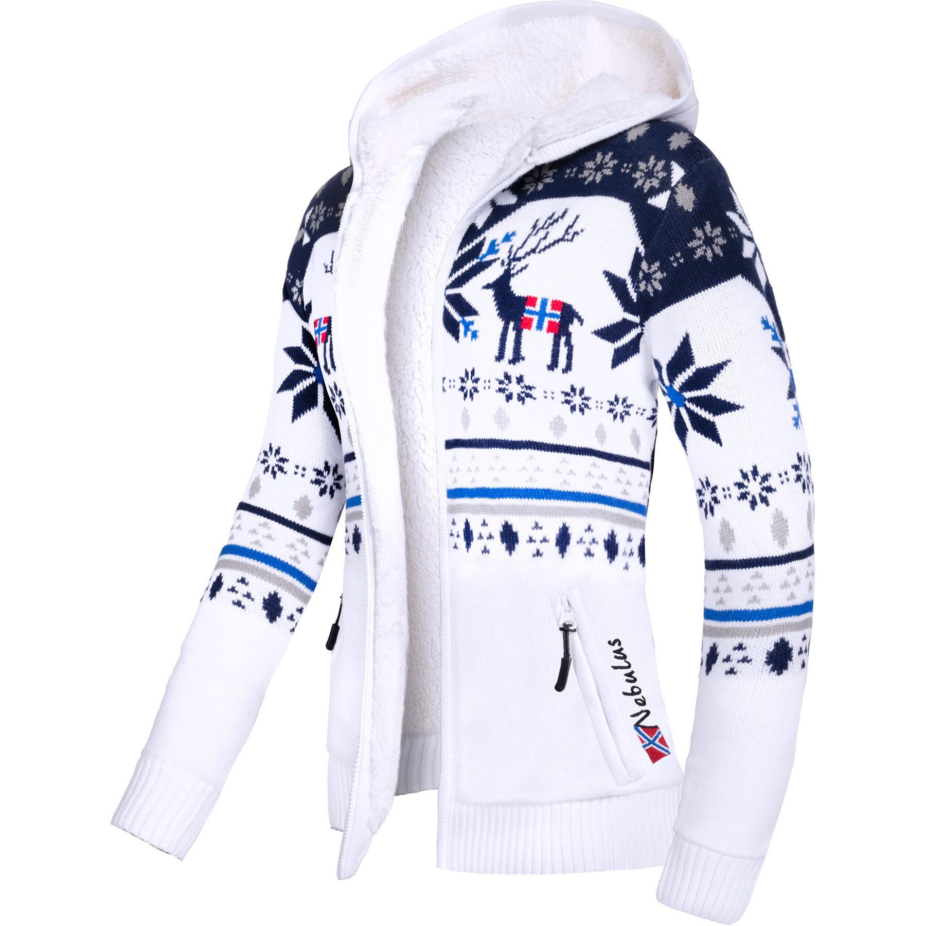 Nebulus Pullover & Shorts NORON, P6405 - Damen, weiß-navy, M/38