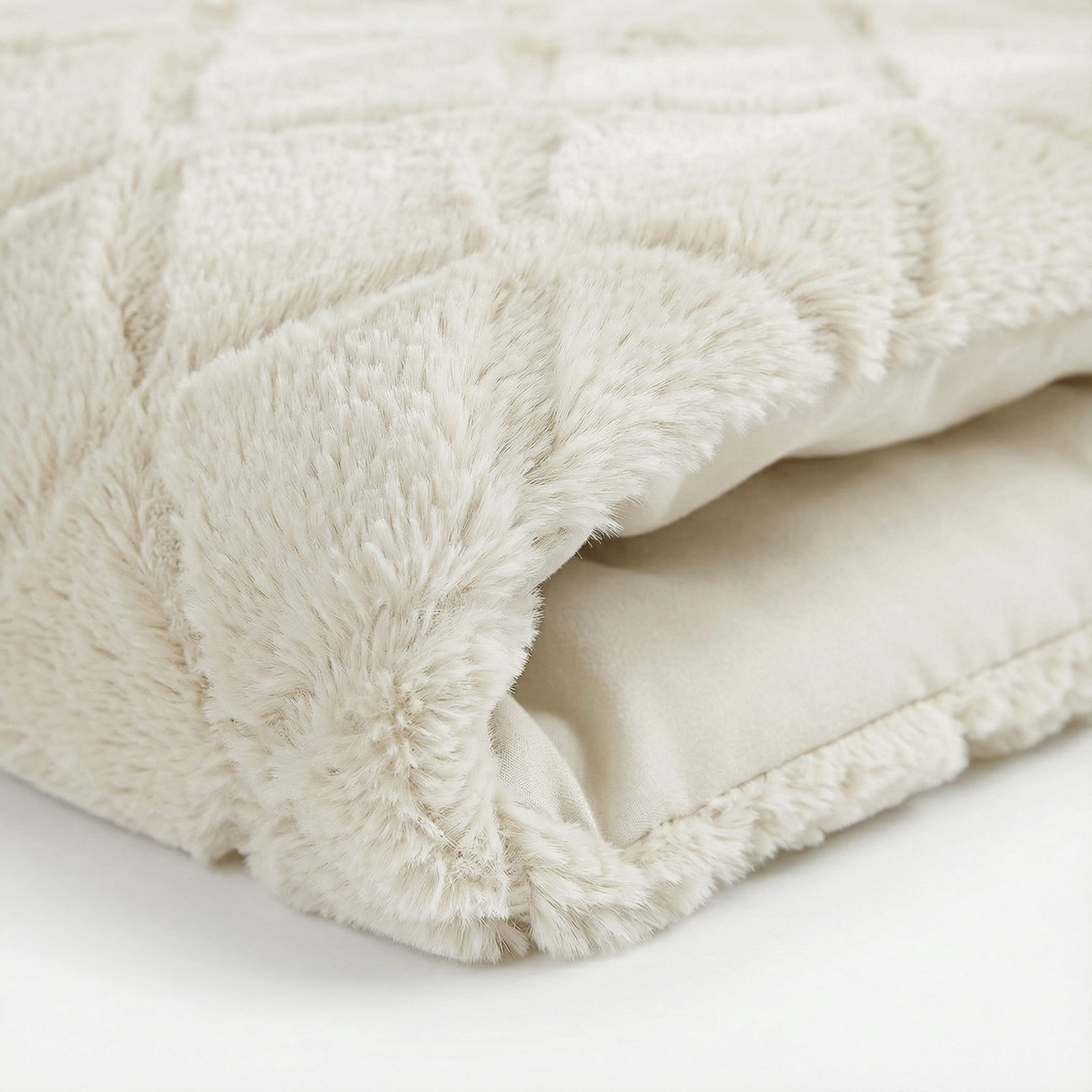 Sitheim® Bettwäsche Teddy Faux Fur Syon, Mikrofaser, 3 teilig, Knöpfe und Hotelverschluss – Bild 5 von 5