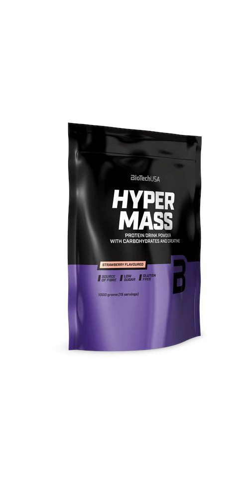 Biotech USA BioTech Hyper Mass - 1000g - Erdbeere Pulver, 1000 g, Pulver
